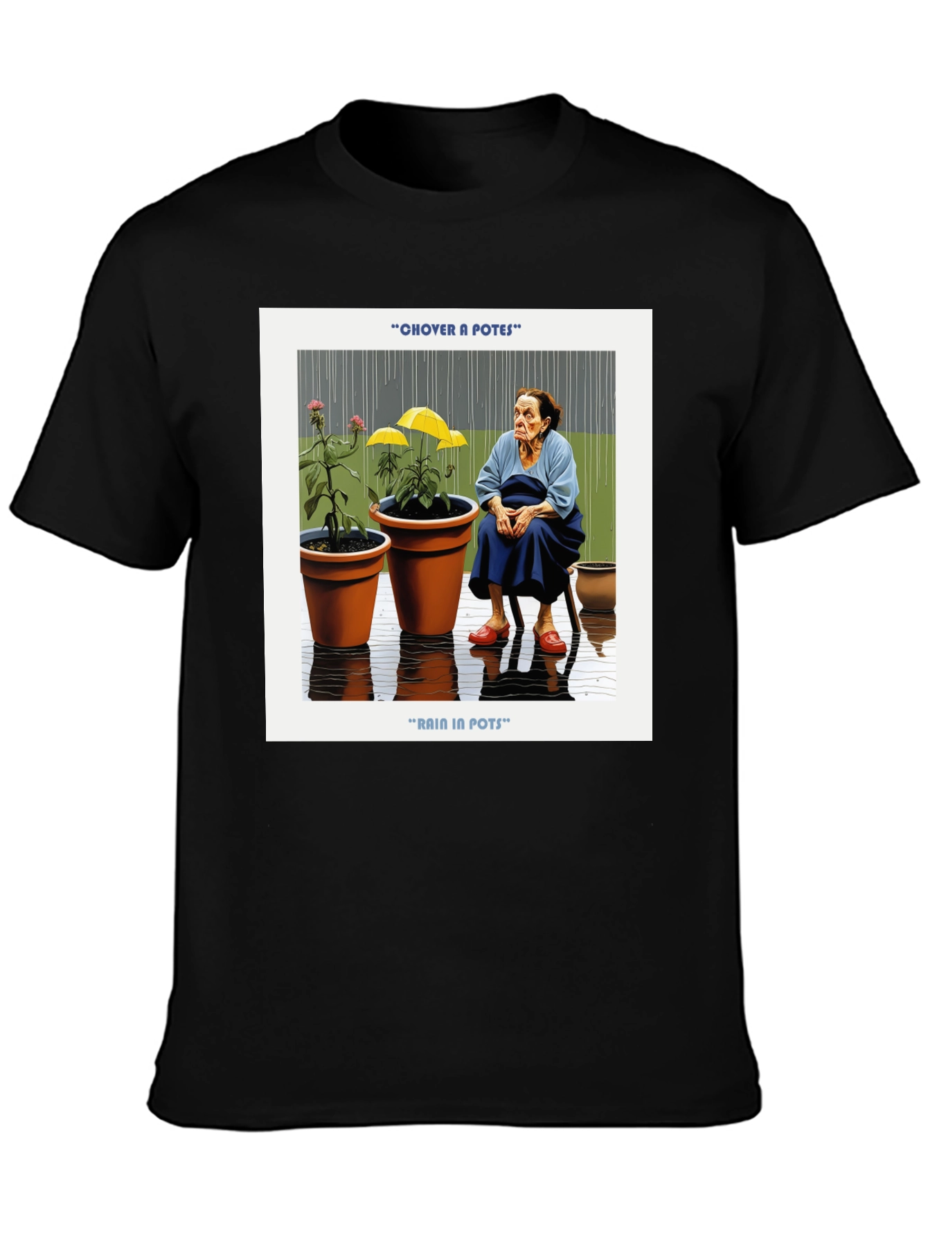 Rain in Pots Graphic Tee
