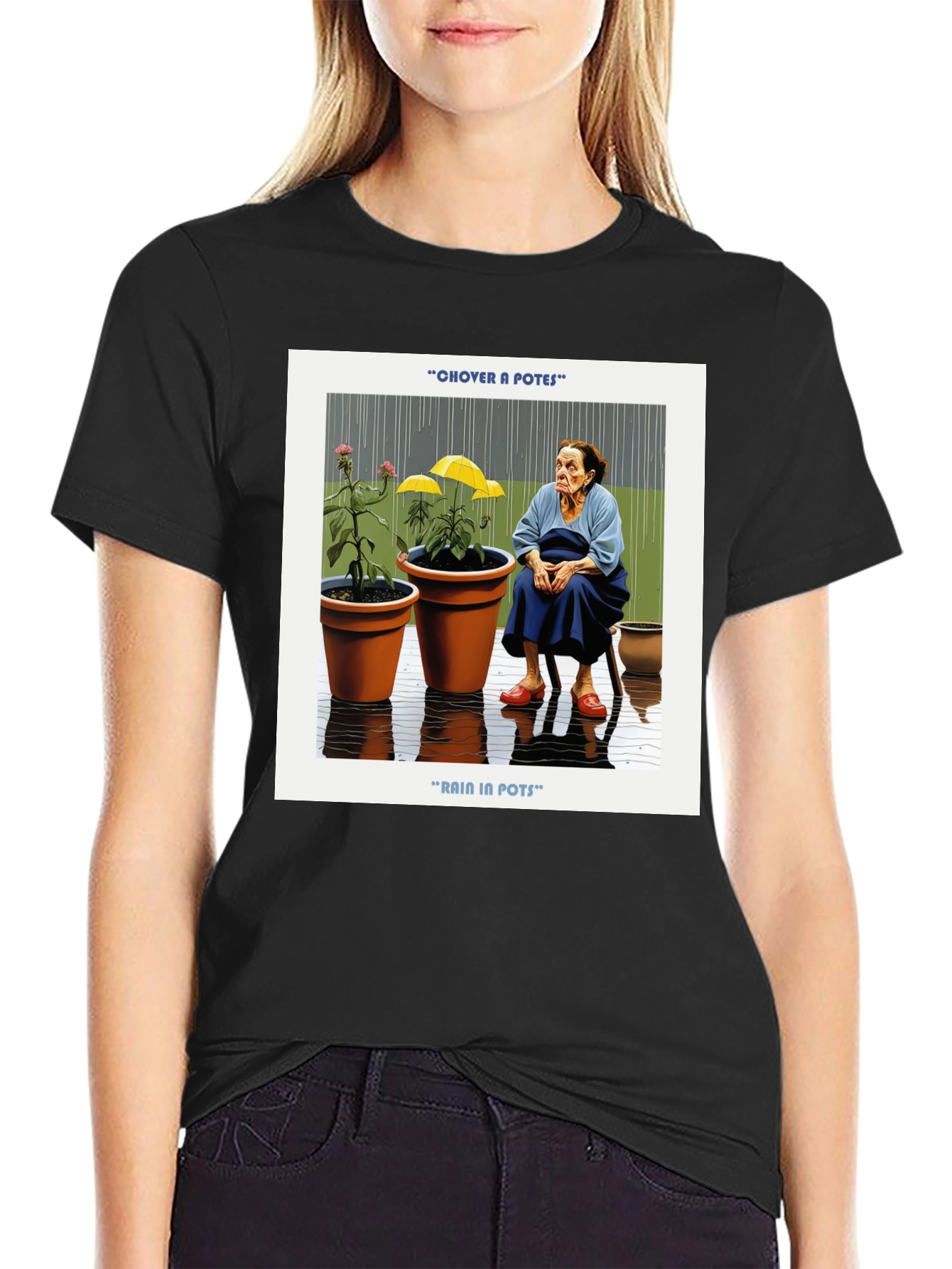 Rain in Pots Graphic Tee