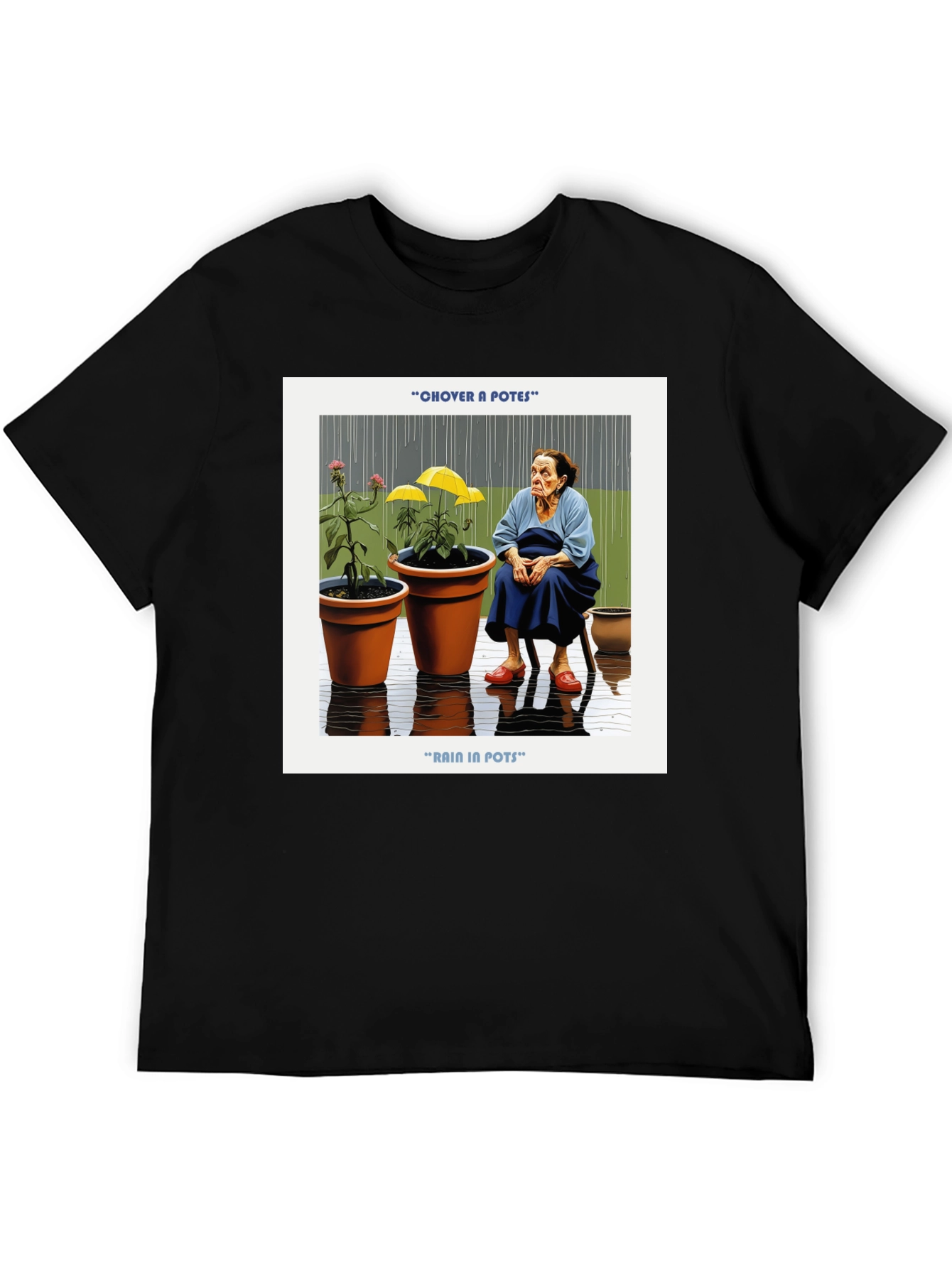 Rain in Pots Graphic Tee