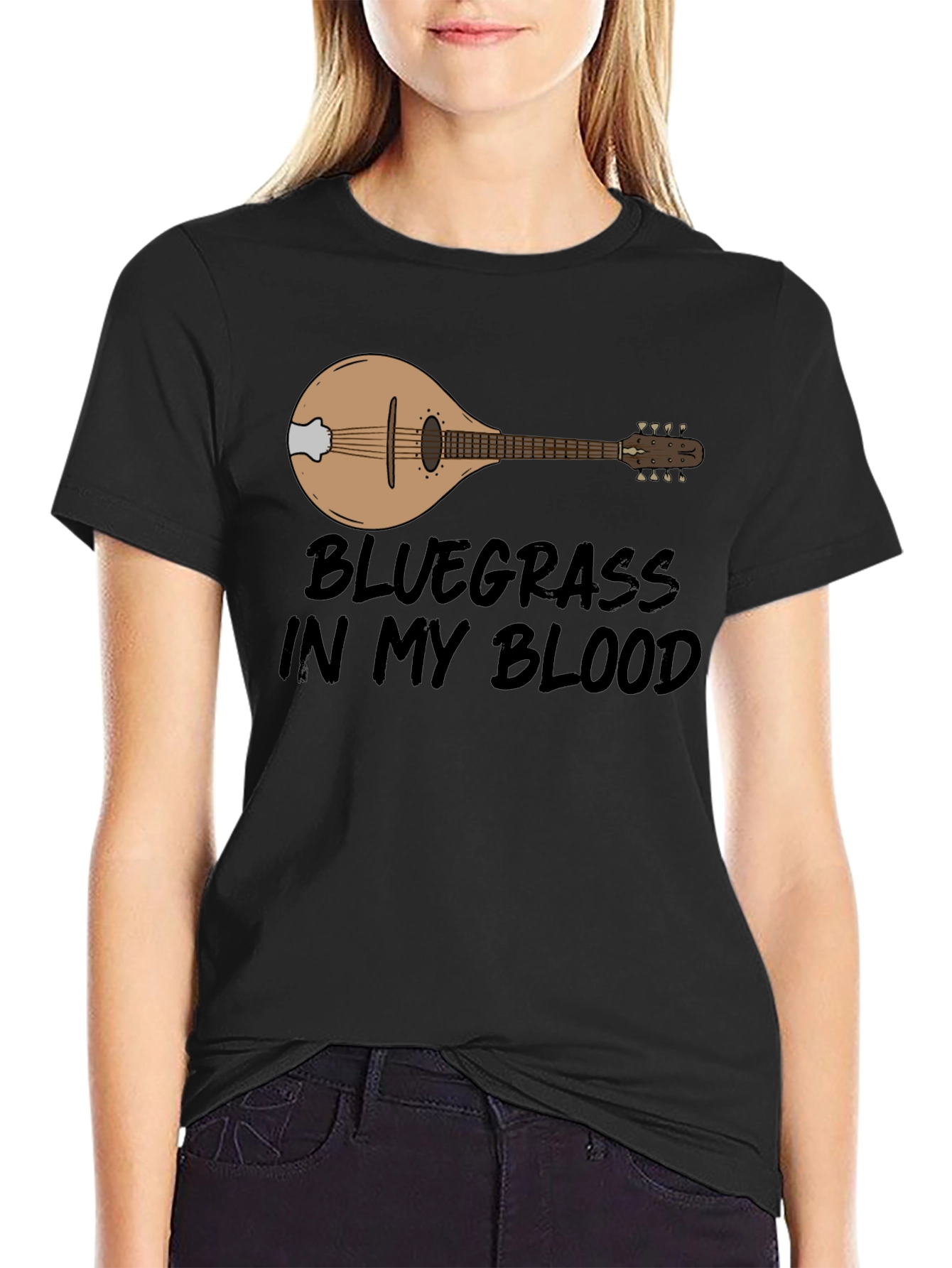 Bluegrass In My Blood Mandolin T-Shirt