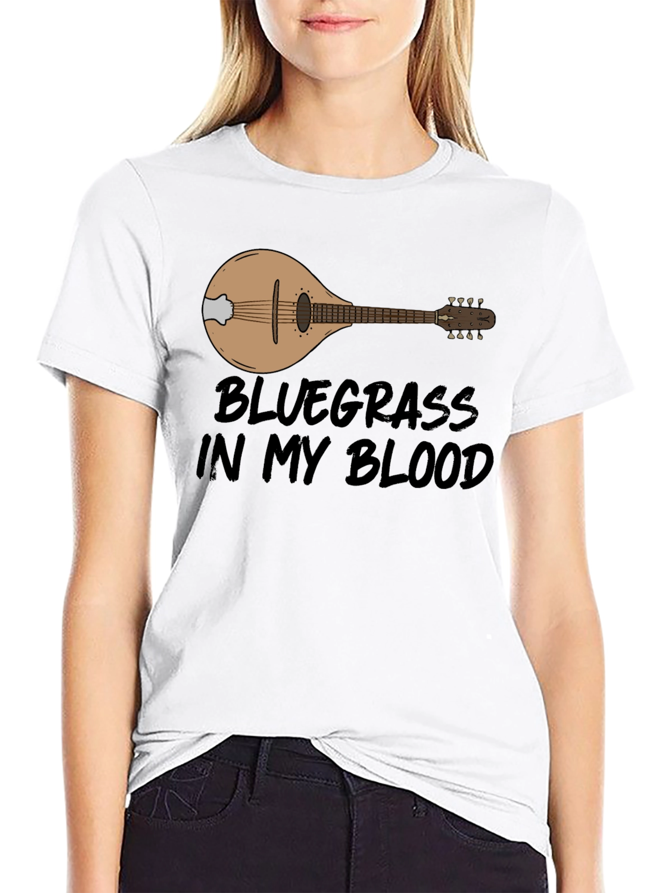Bluegrass In My Blood Mandolin T-Shirt