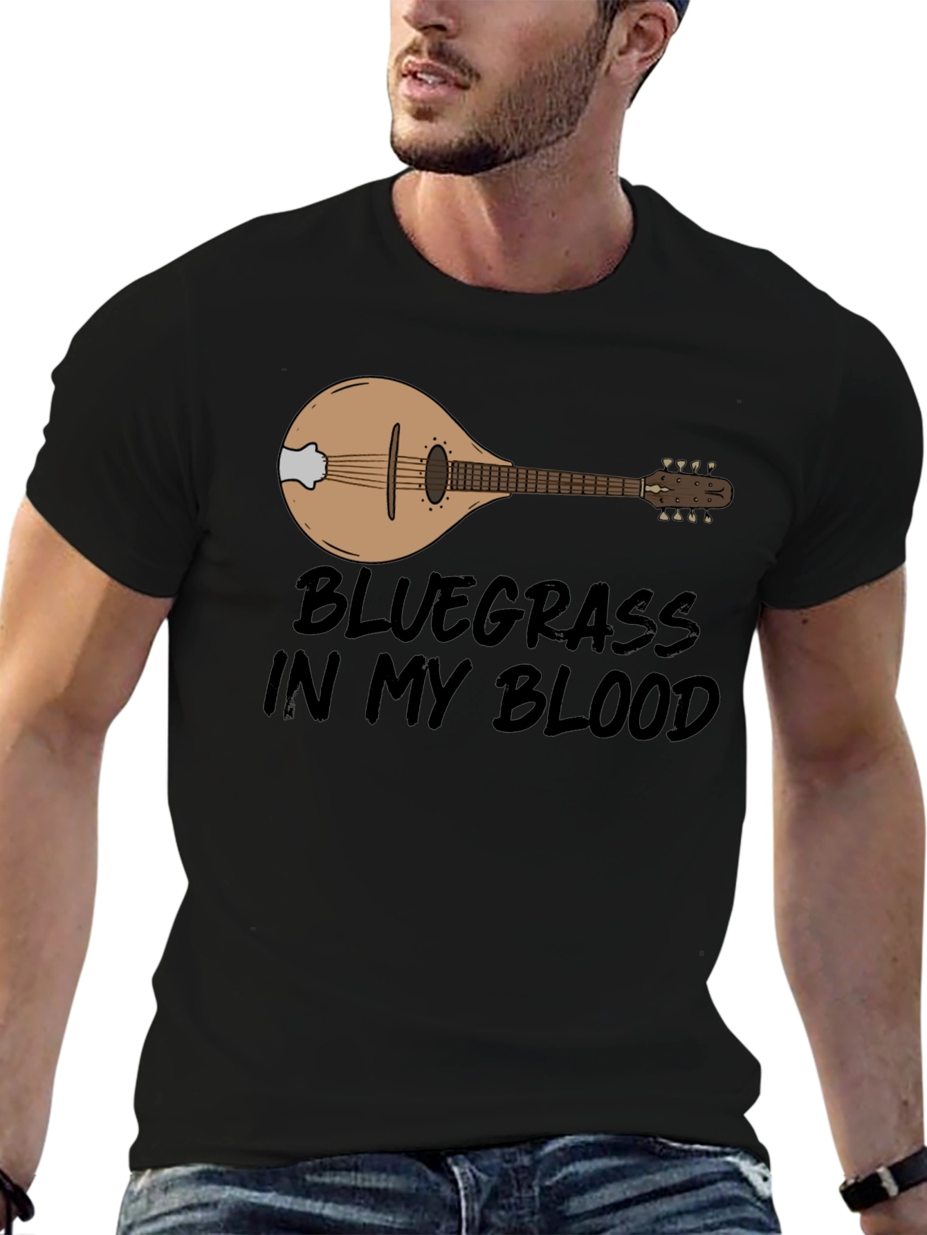 Bluegrass In My Blood Mandolin T-Shirt