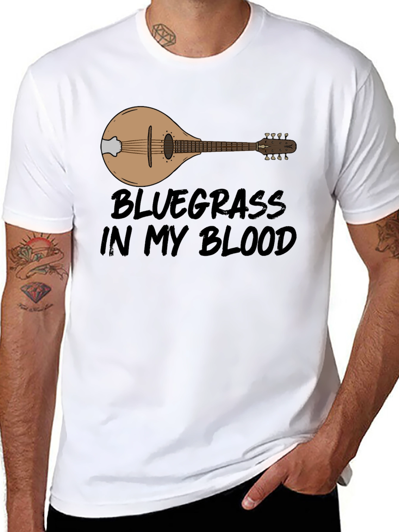 Bluegrass In My Blood Mandolin T-Shirt
