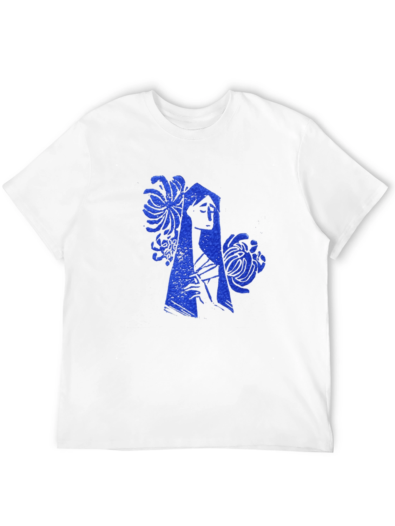 Blue Print Graphic T-Shirt