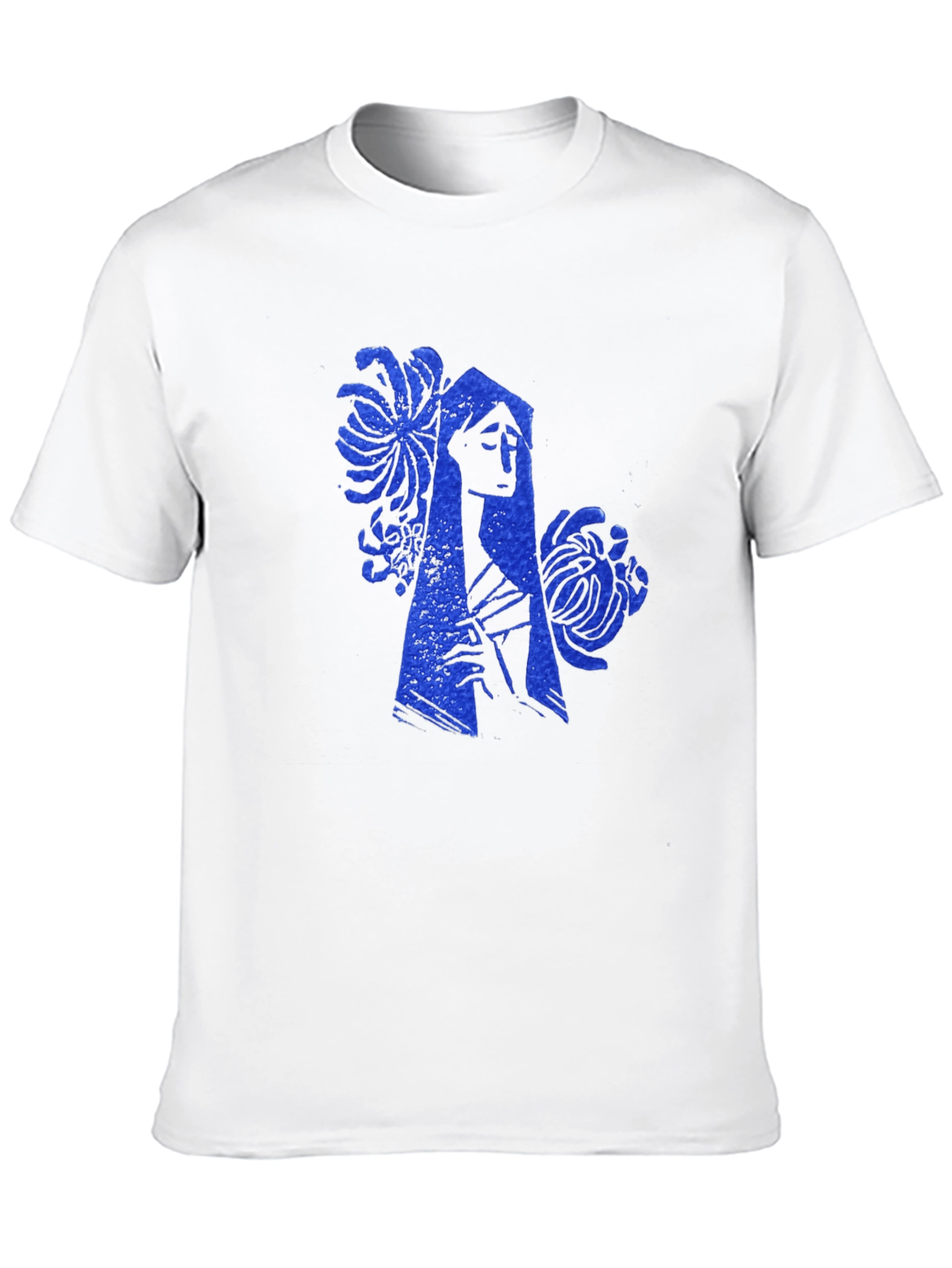 Blue Print Graphic T-Shirt
