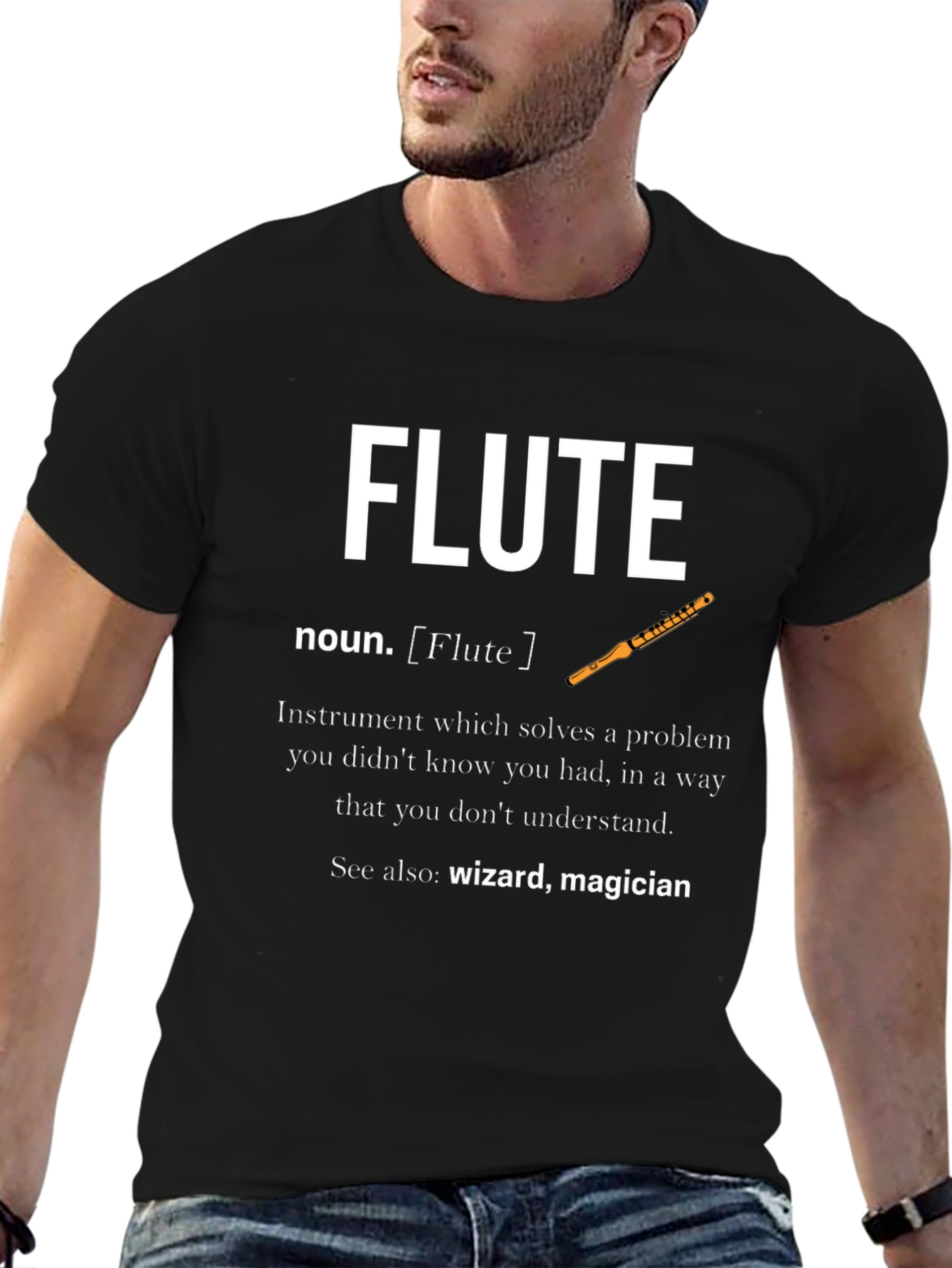 Flute Definition T-Shirt - Musician Gift