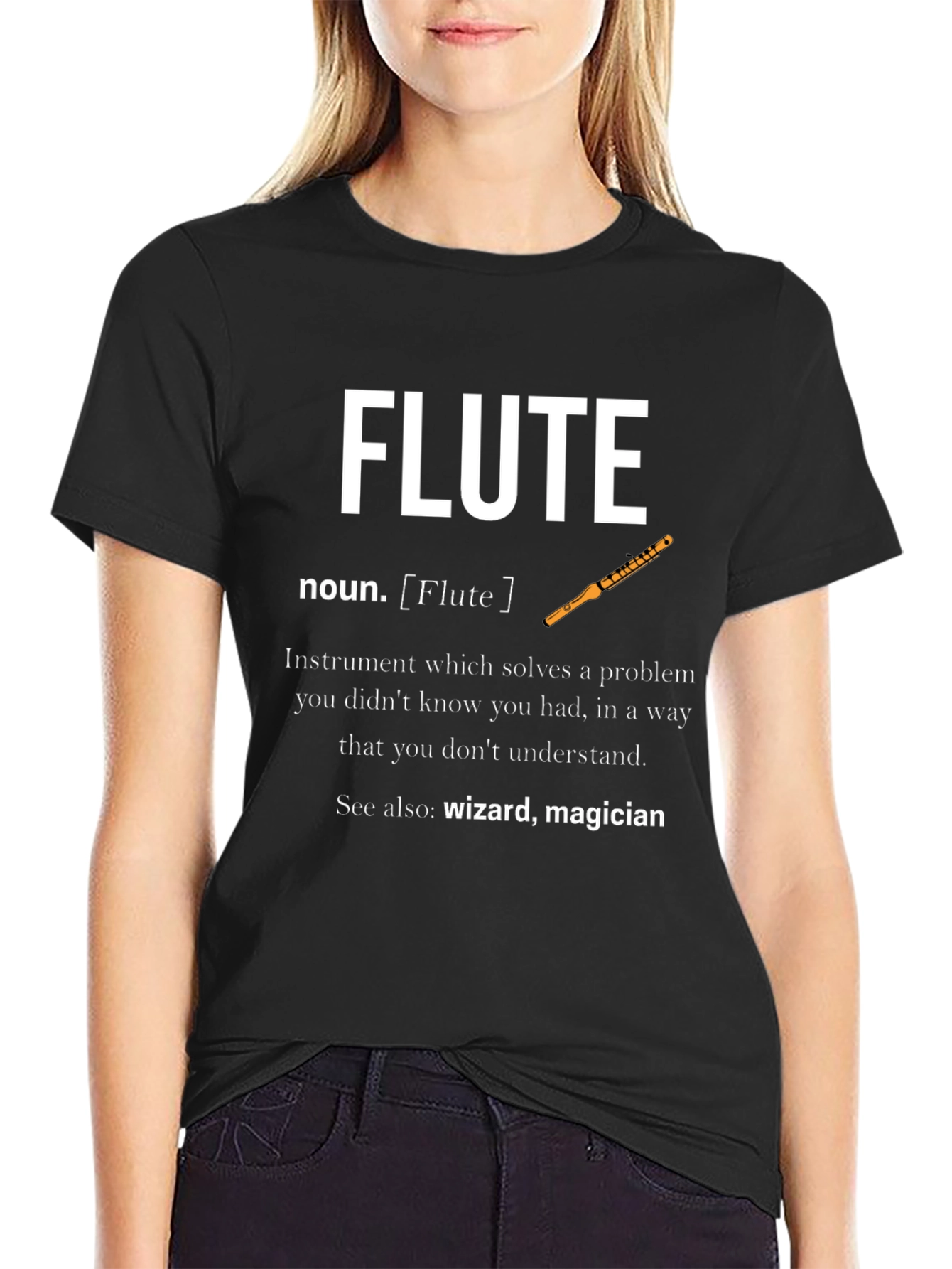 Flute Definition T-Shirt - Musician Gift