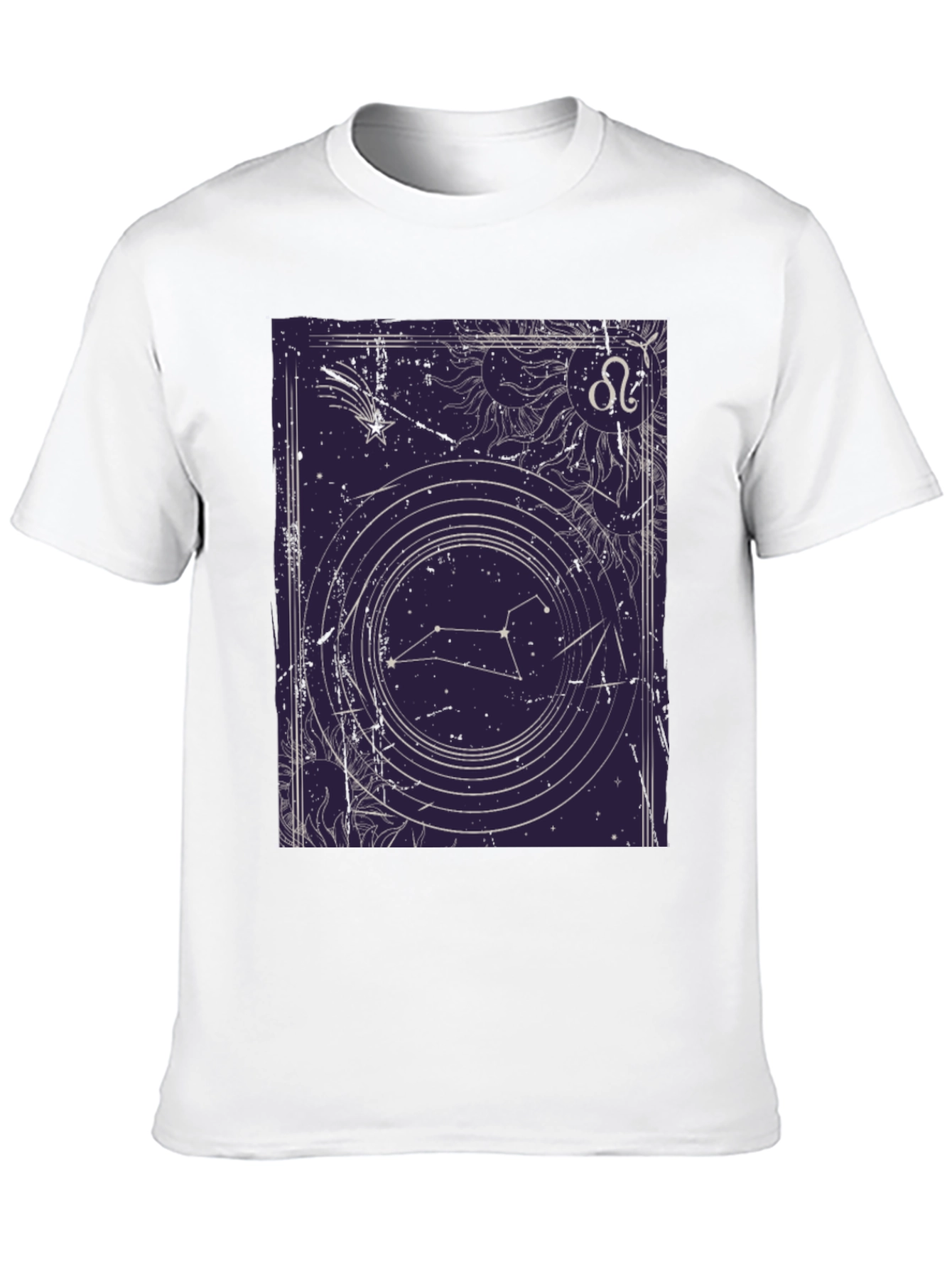 Leo Zodiac Graphic Tee - Celestial Constellation T-Shirt