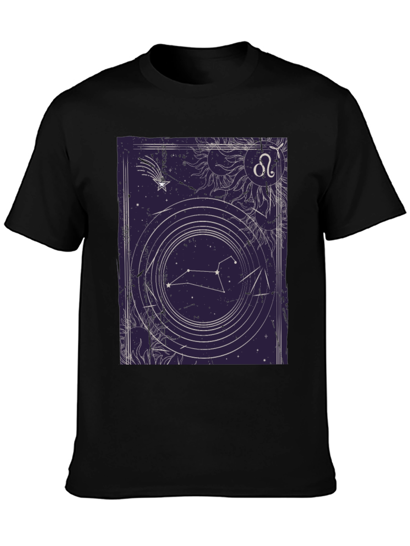 Leo Zodiac Graphic Tee - Celestial Constellation T-Shirt
