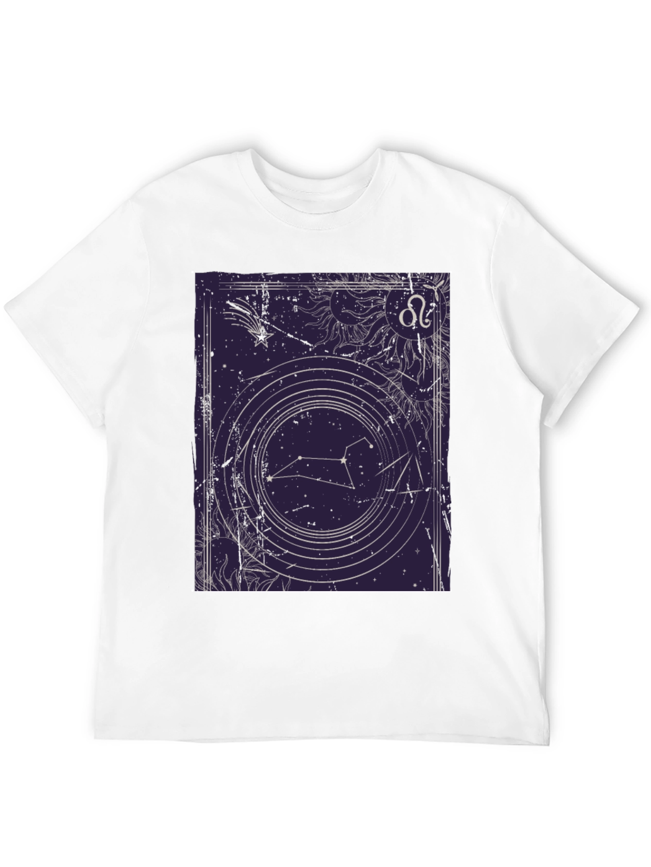 Leo Zodiac Graphic Tee - Celestial Constellation T-Shirt