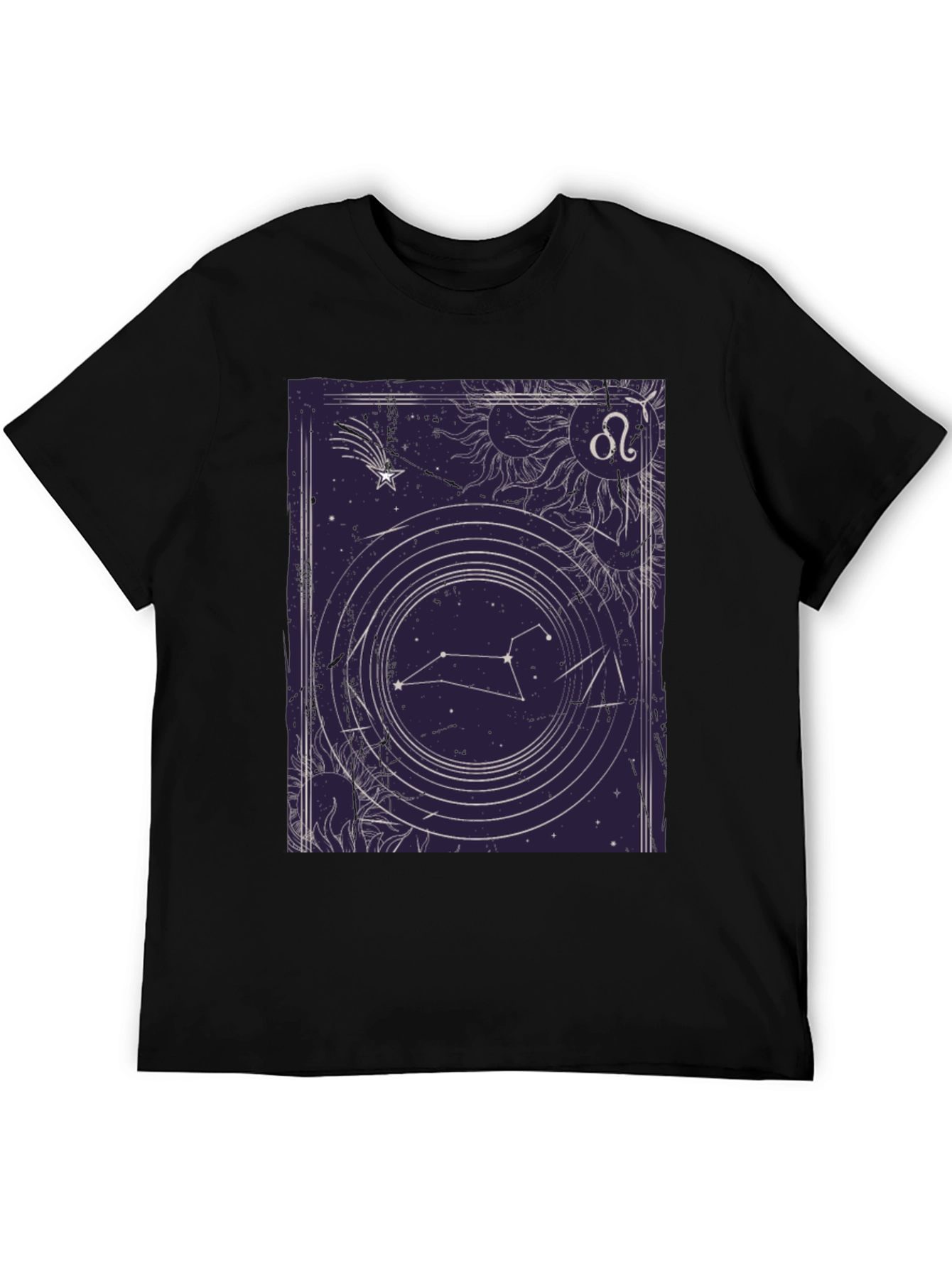 Leo Zodiac Graphic Tee - Celestial Constellation T-Shirt
