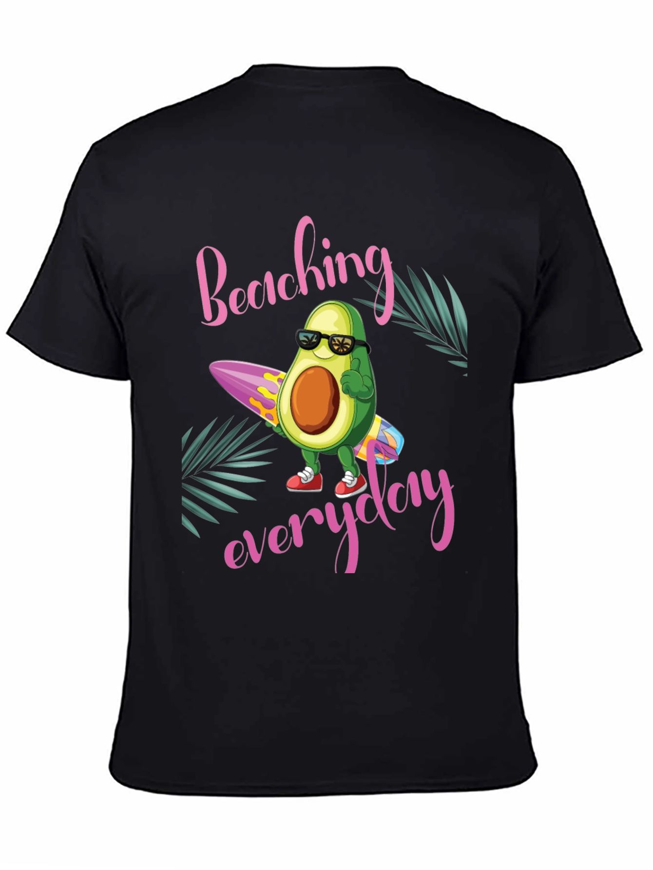 Beach Avocado T-Shirt: Surfing Everyday in Style!