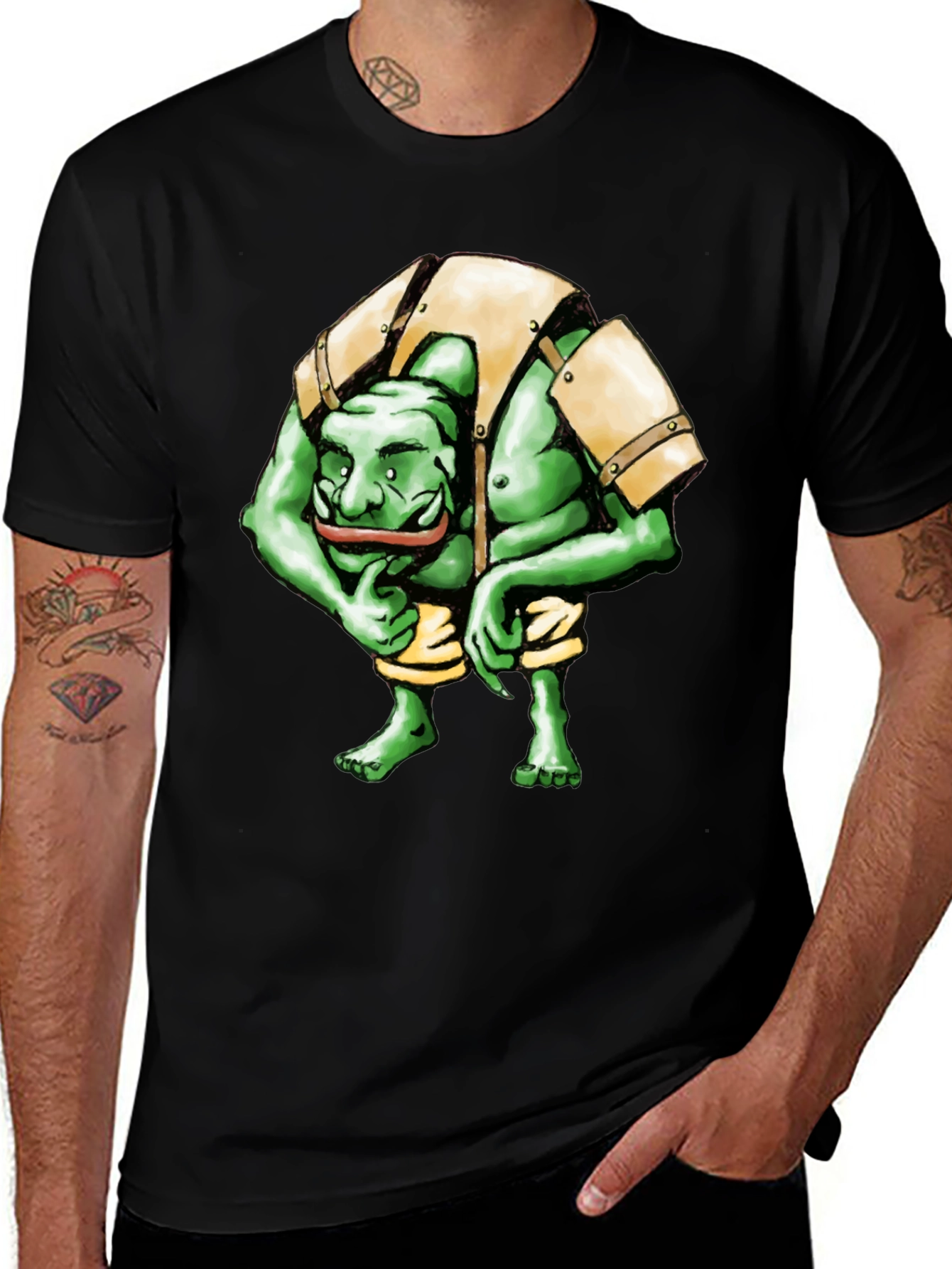 Orc Warrior Graphic T-Shirt - Fantasy Style