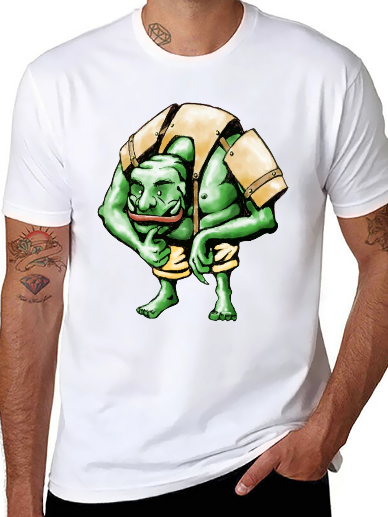 Orc Warrior Graphic T-Shirt - Fantasy Style
