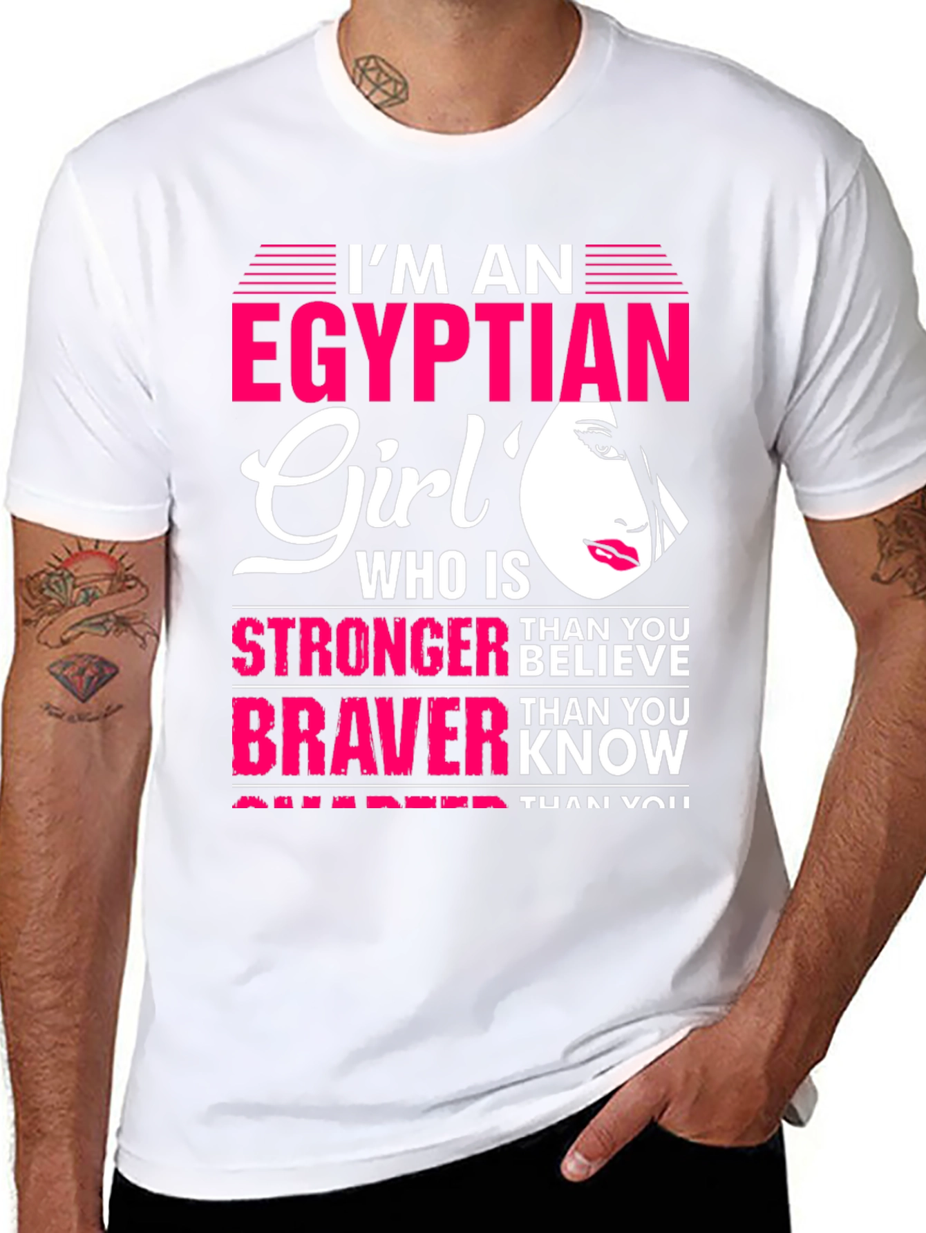 Egyptian Girl T-Shirt - Stronger Braver Smarter