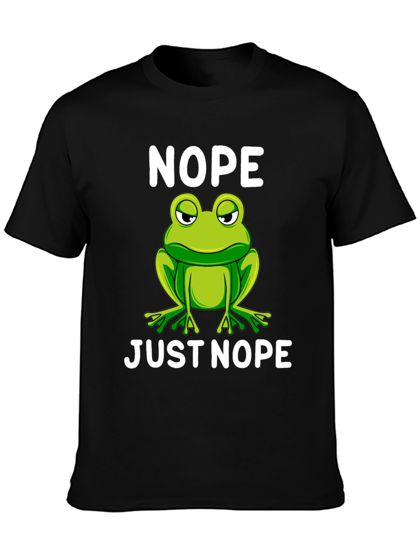 Nope Just Nope Frog Graphic T-Shirt