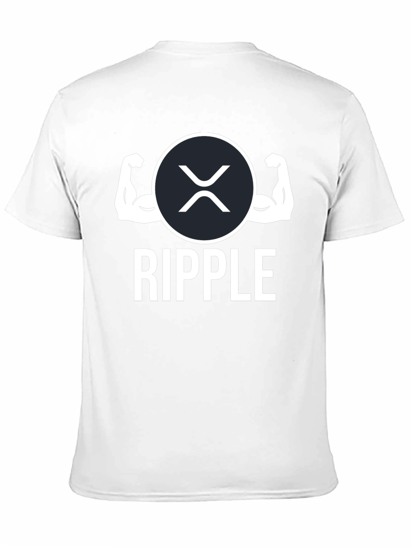 Ripple Strong Arms Black T-Shirt XRP Crypto HODL