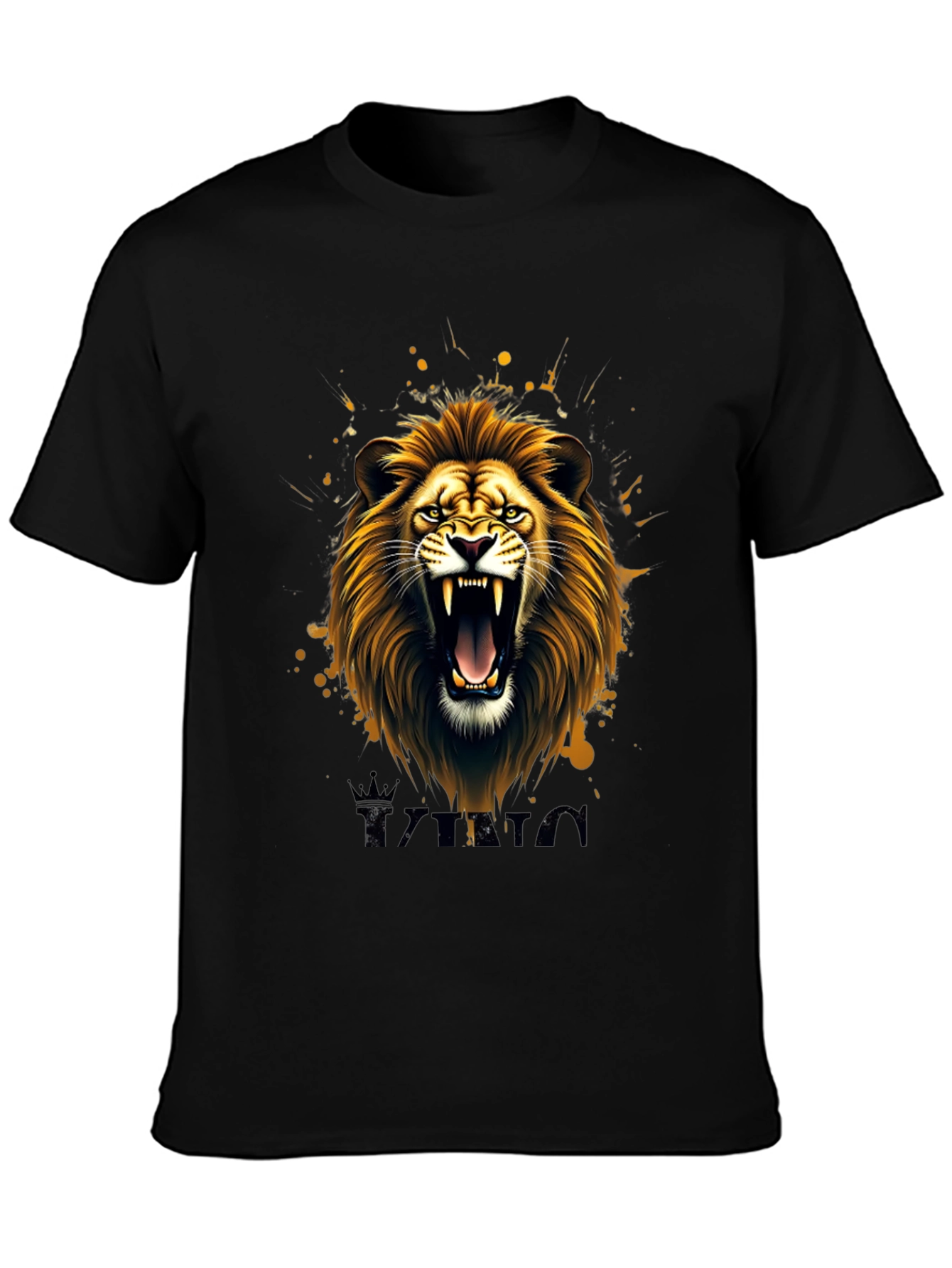 Lion King Graphic Tee - Black Cotton T-Shirt