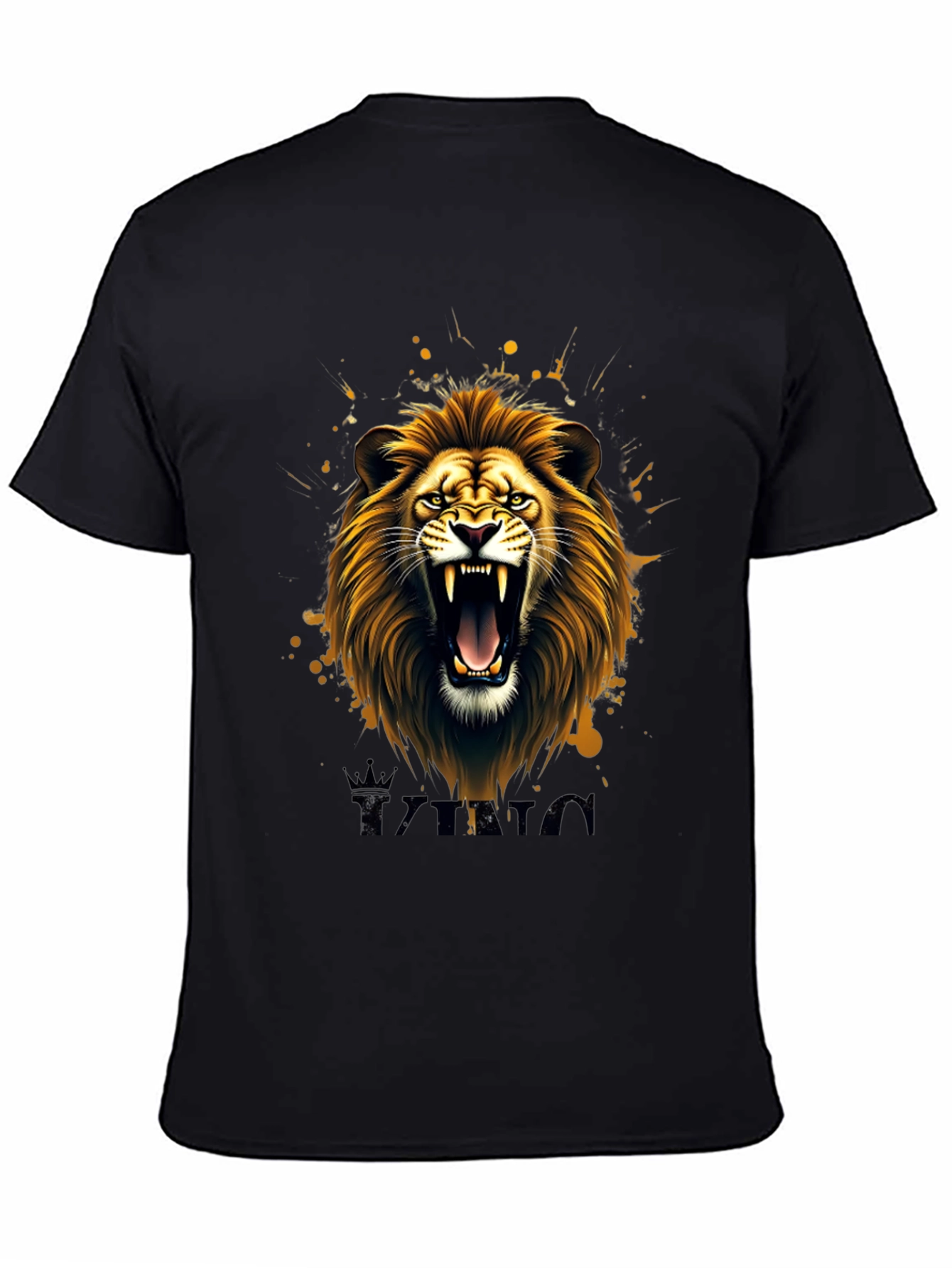 Lion King Graphic Tee - Black Cotton T-Shirt