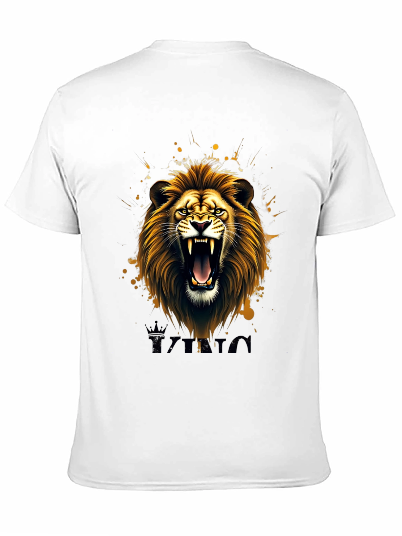 Lion King Graphic Tee - Black Cotton T-Shirt