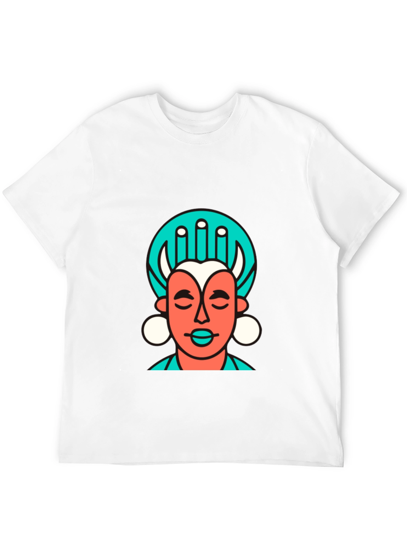 Abstract Graphic Tee - Black