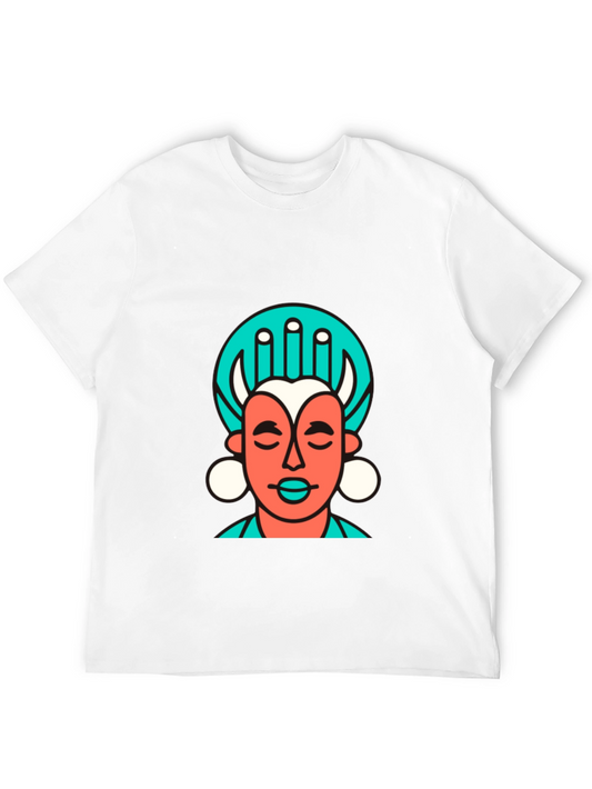 Abstract Graphic Tee - Black