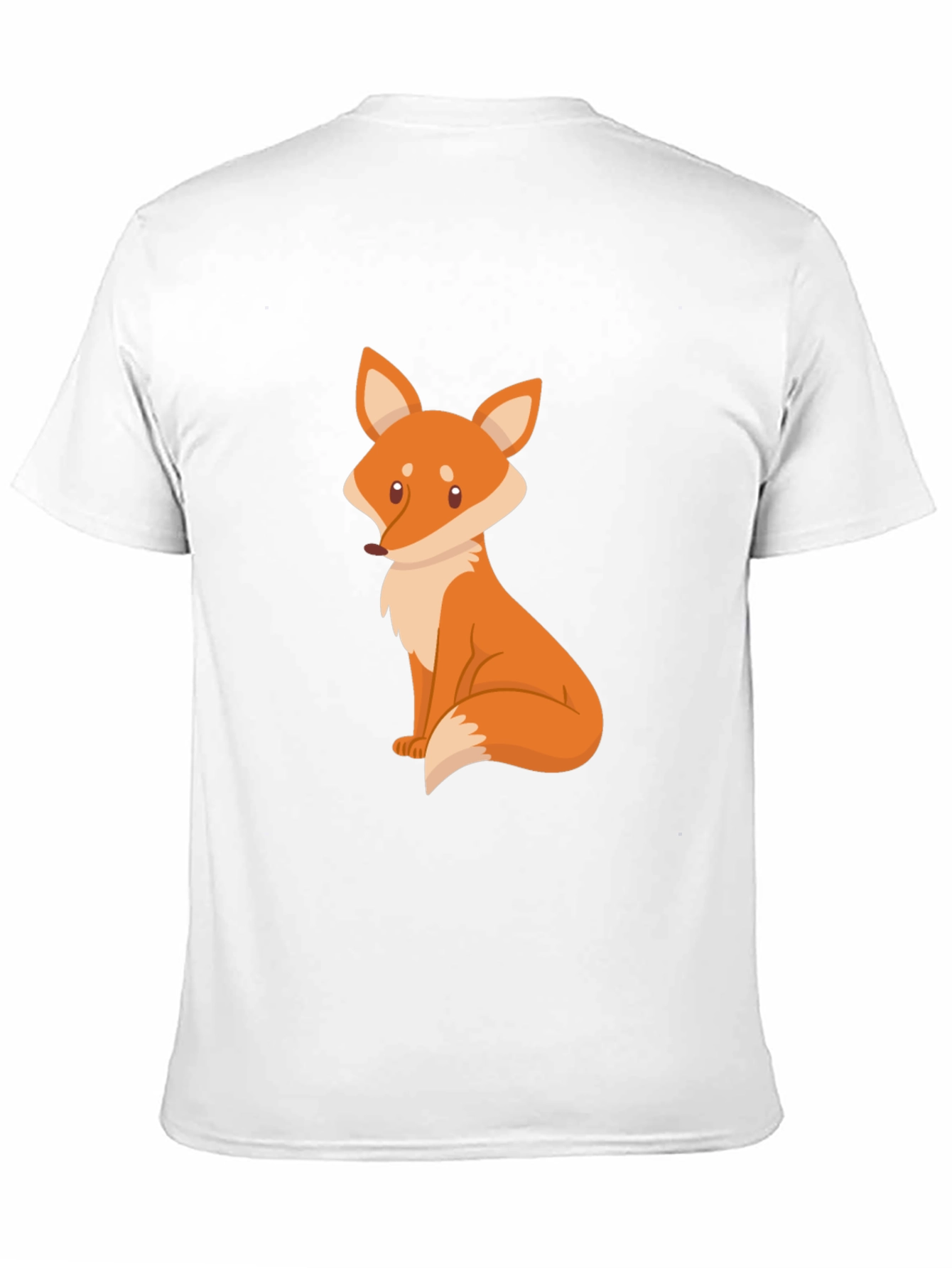 Fox Graphic Black T-Shirt - Cute Animal Design