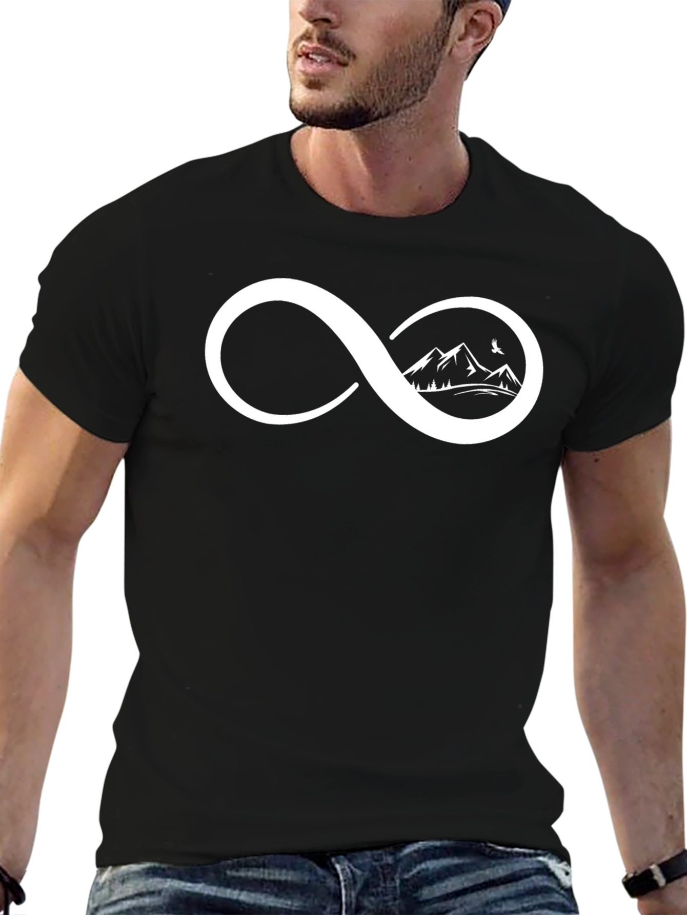 Infinity Mountains Graphic T-Shirt