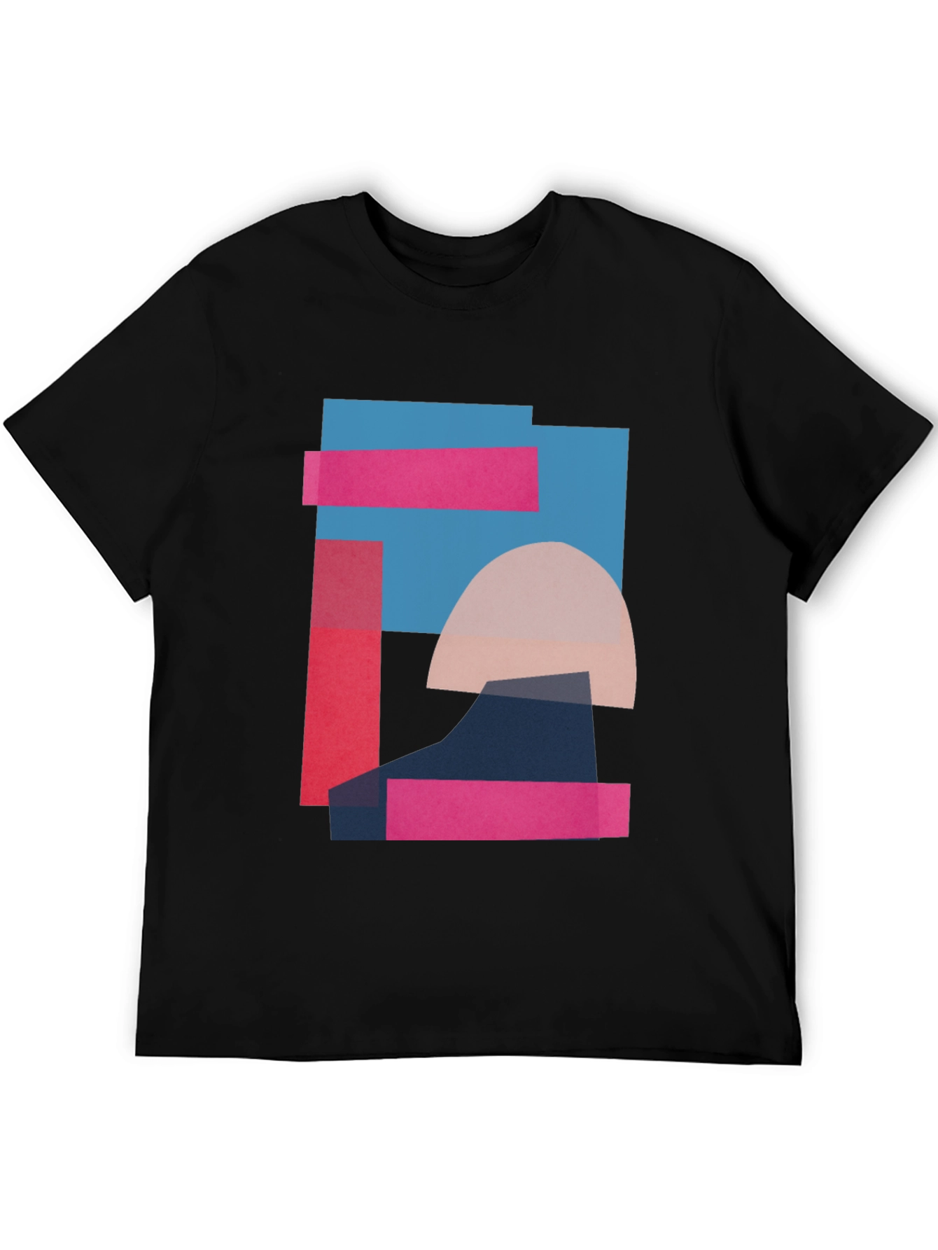 Abstract Geometric Graphic Tee - Modern Art Shirt
