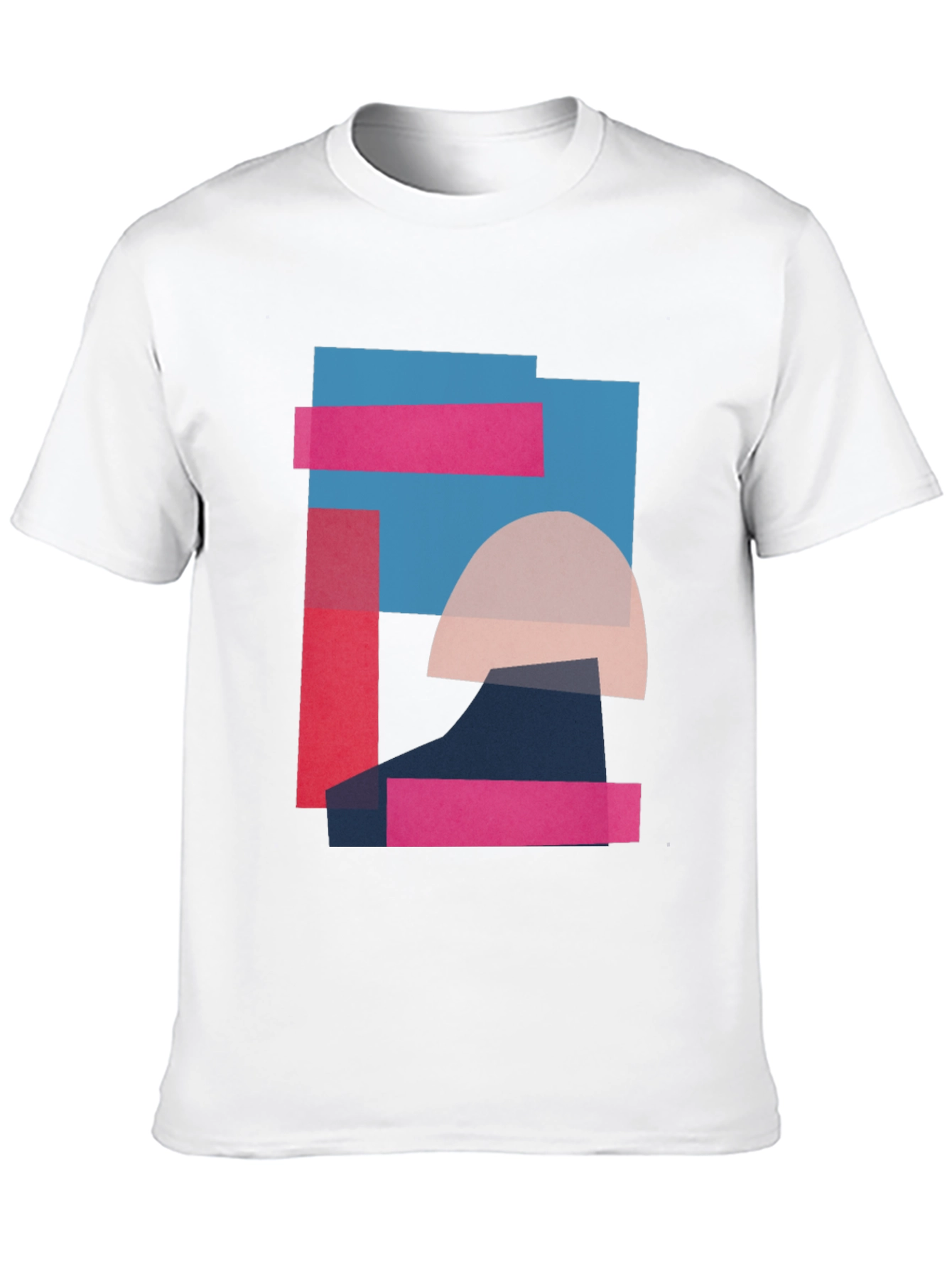 Abstract Geometric Graphic Tee - Modern Art Shirt