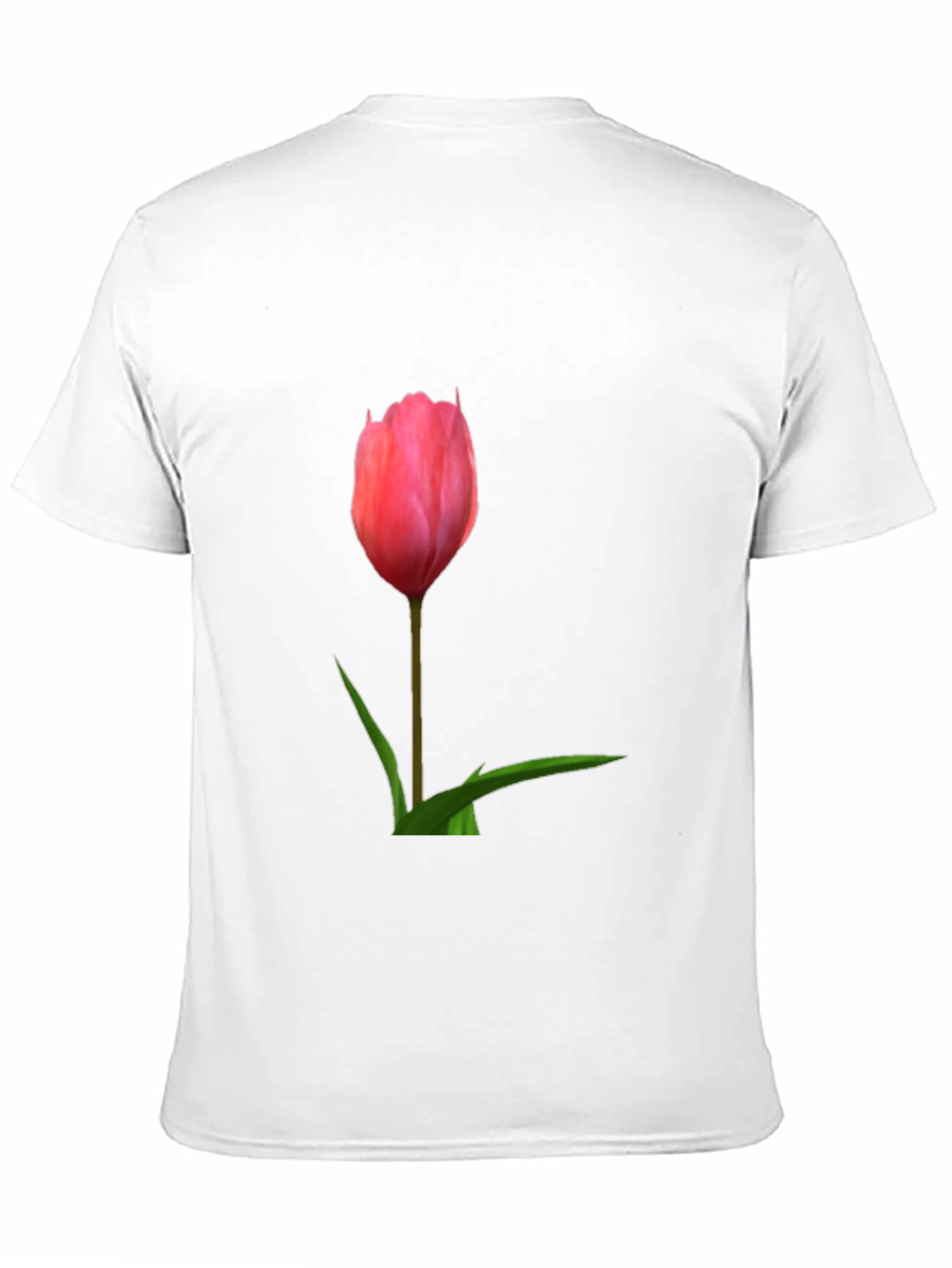 Pink Tulip Graphic Tee - Casual Comfort