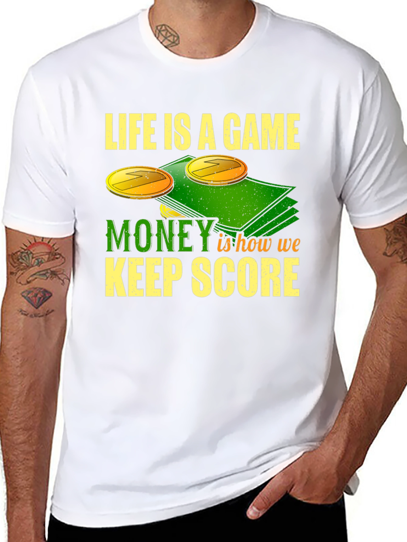 Life is a Game Money T-Shirt