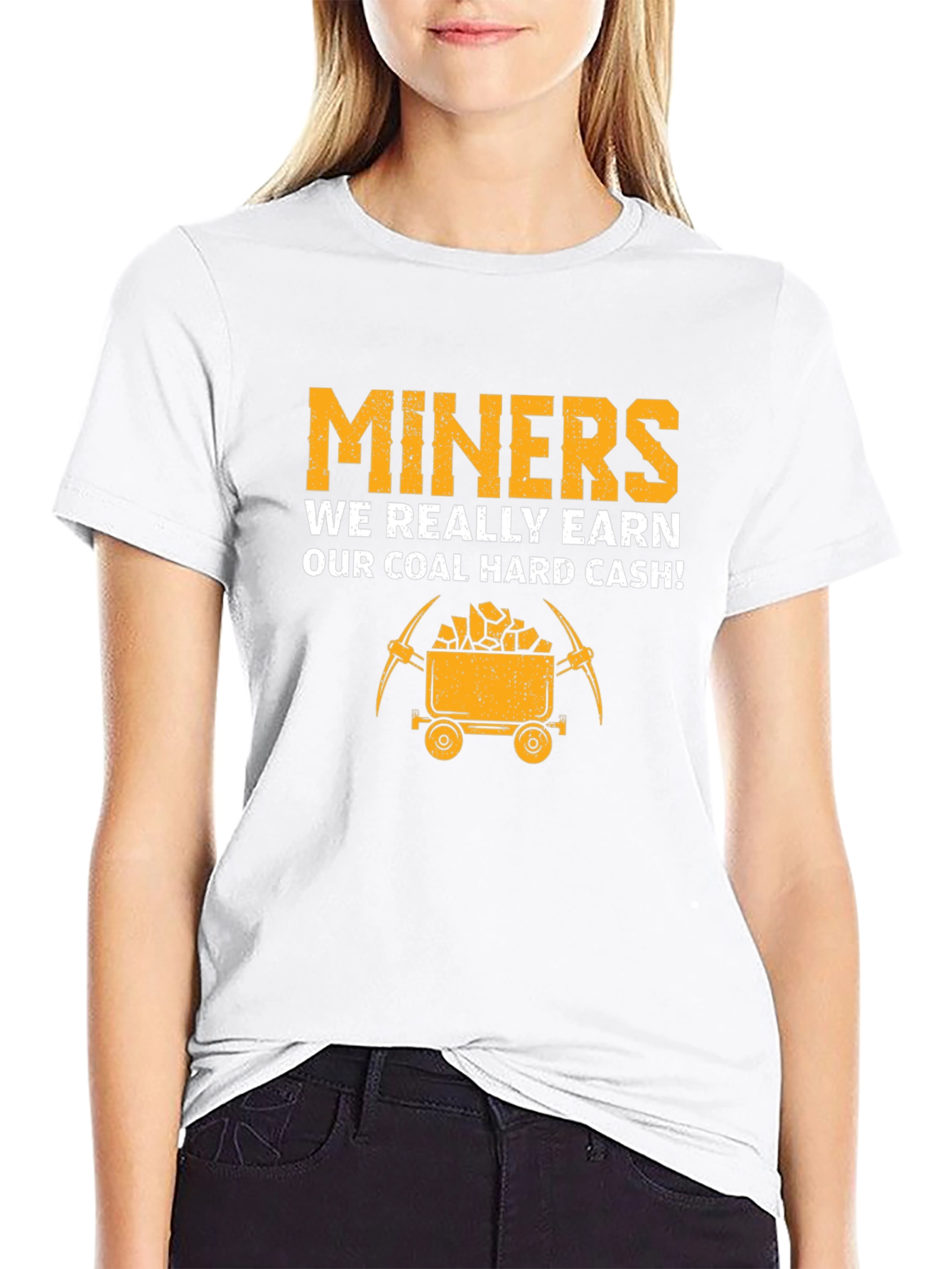 Miners Coal Hard Cash Graphic Tee