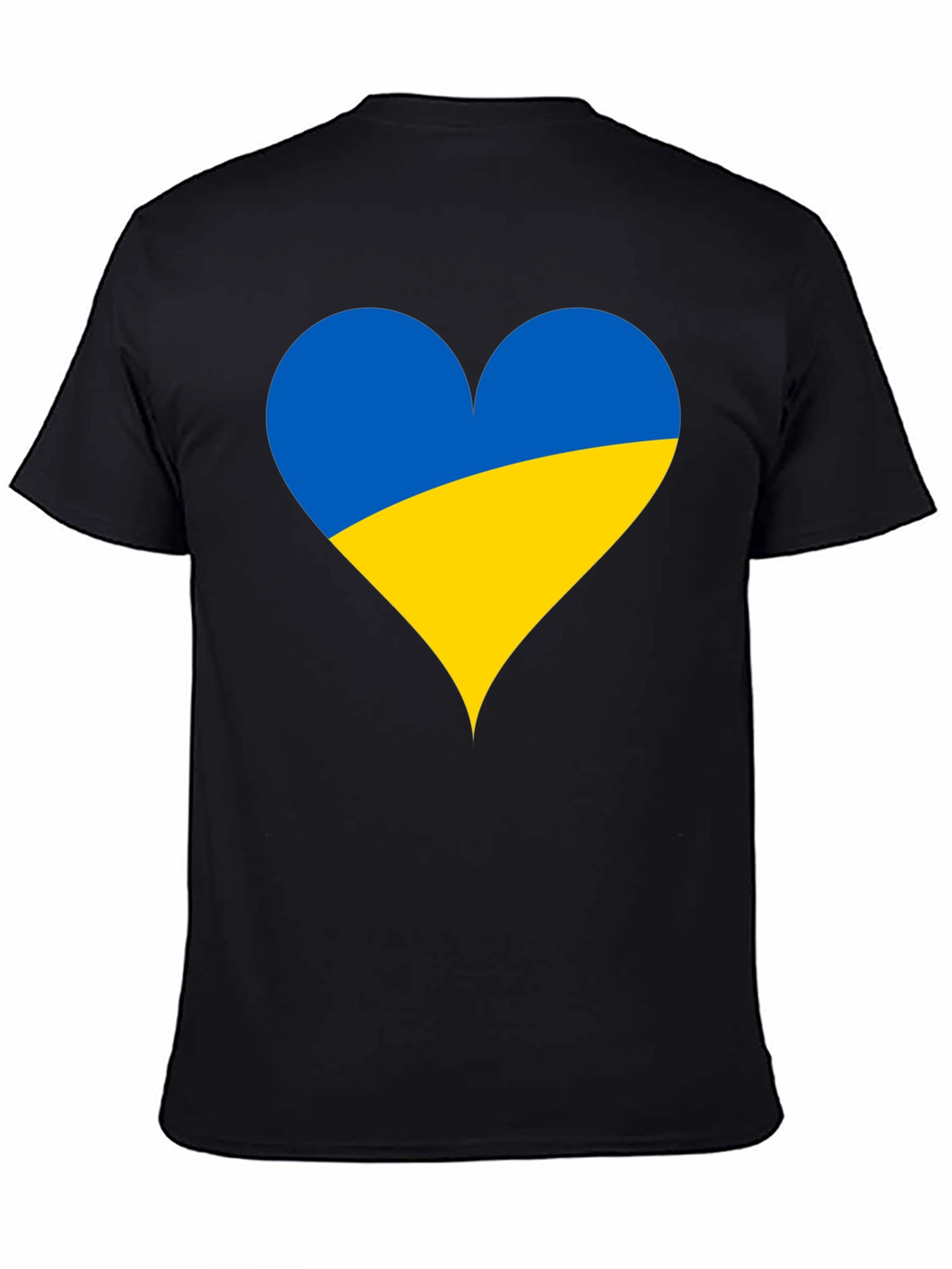 Ukraine Heart Flag T-Shirt - Show Your Support!