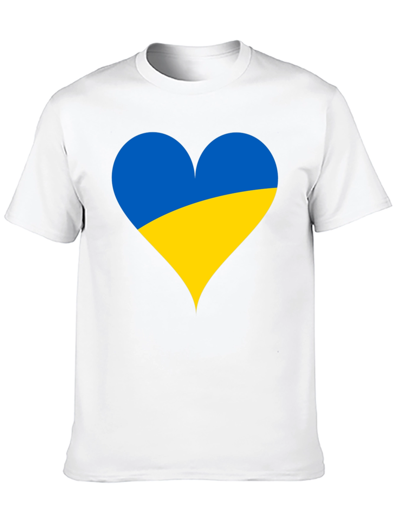 Ukraine Heart Flag T-Shirt - Show Your Support!