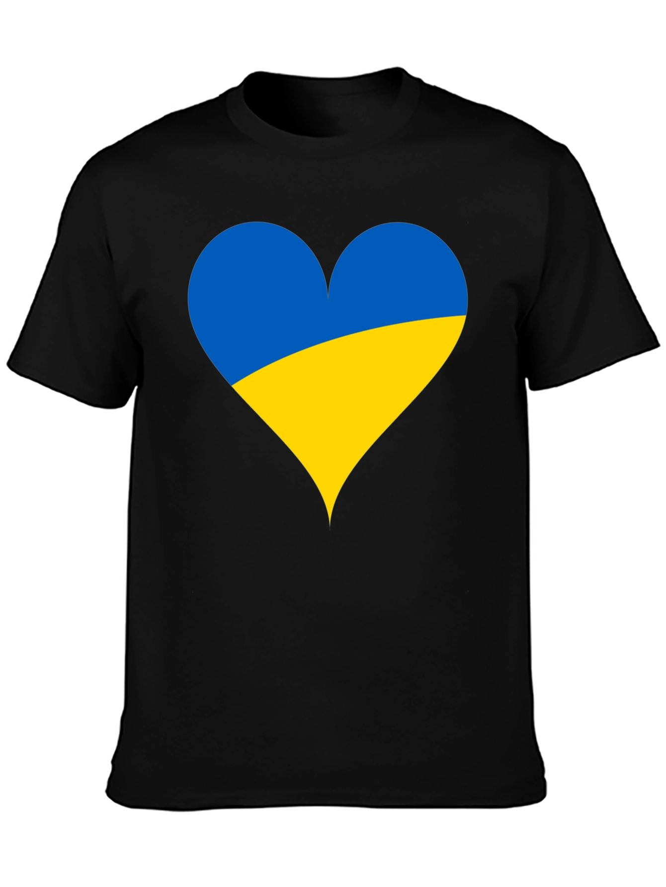 Ukraine Heart Flag T-Shirt - Show Your Support!