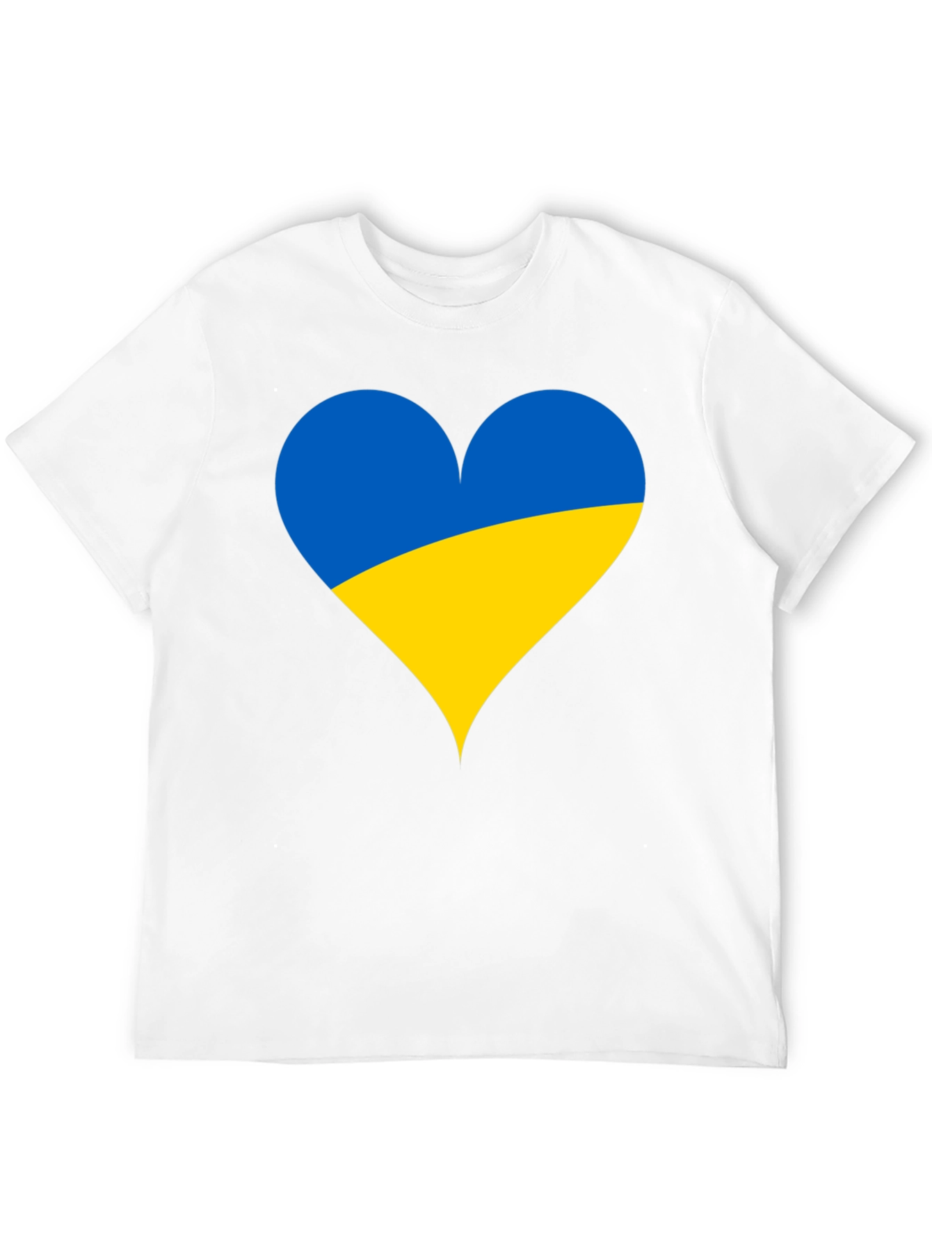 Ukraine Heart Flag T-Shirt - Show Your Support!