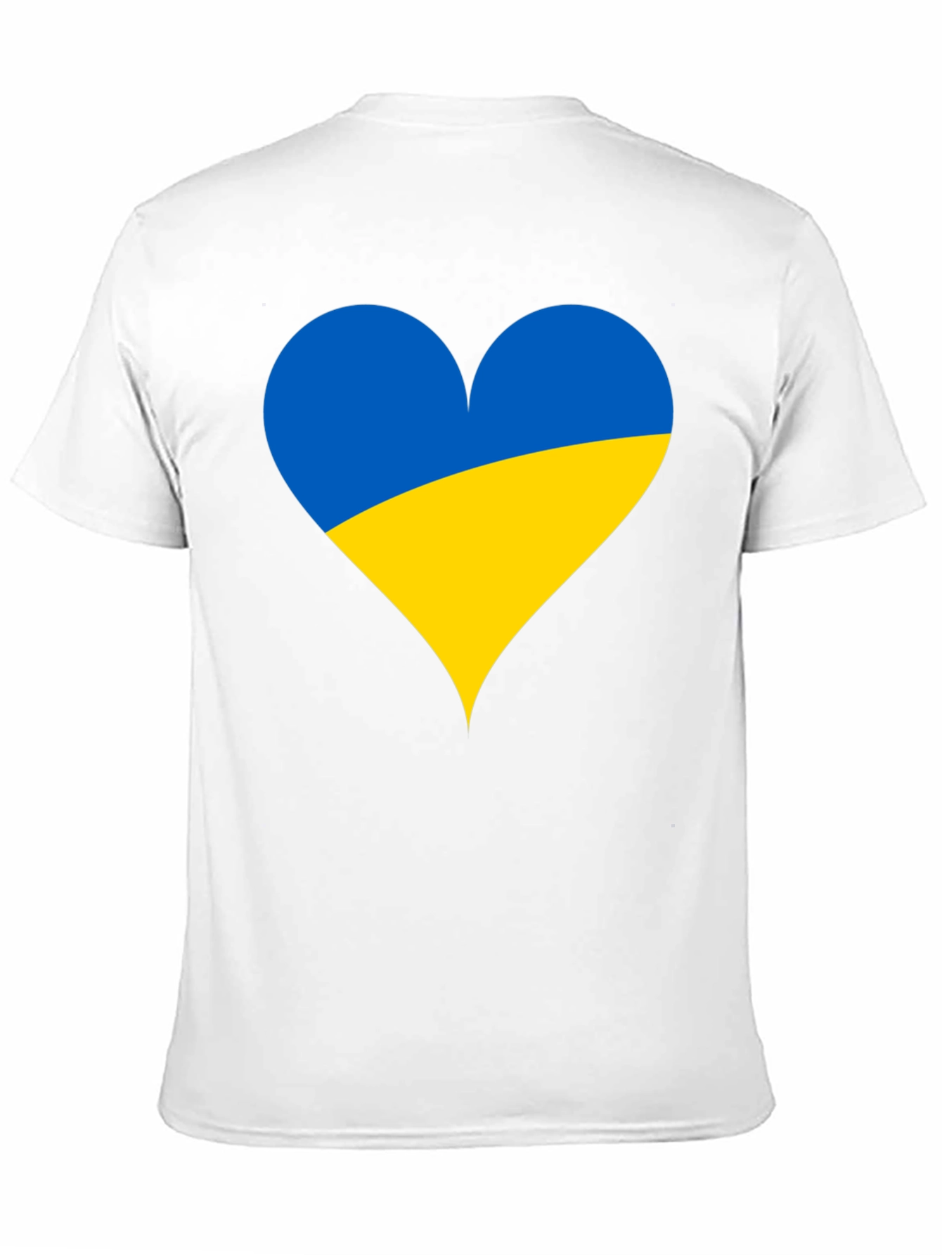 Ukraine Heart Flag T-Shirt - Show Your Support!