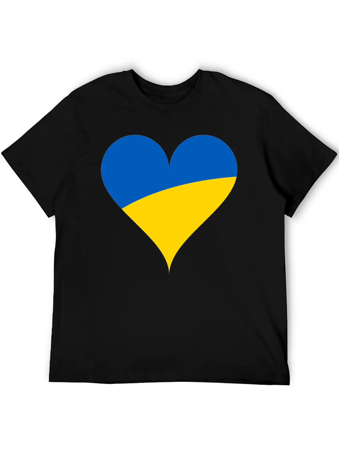 Ukraine Heart Flag T-Shirt - Show Your Support!