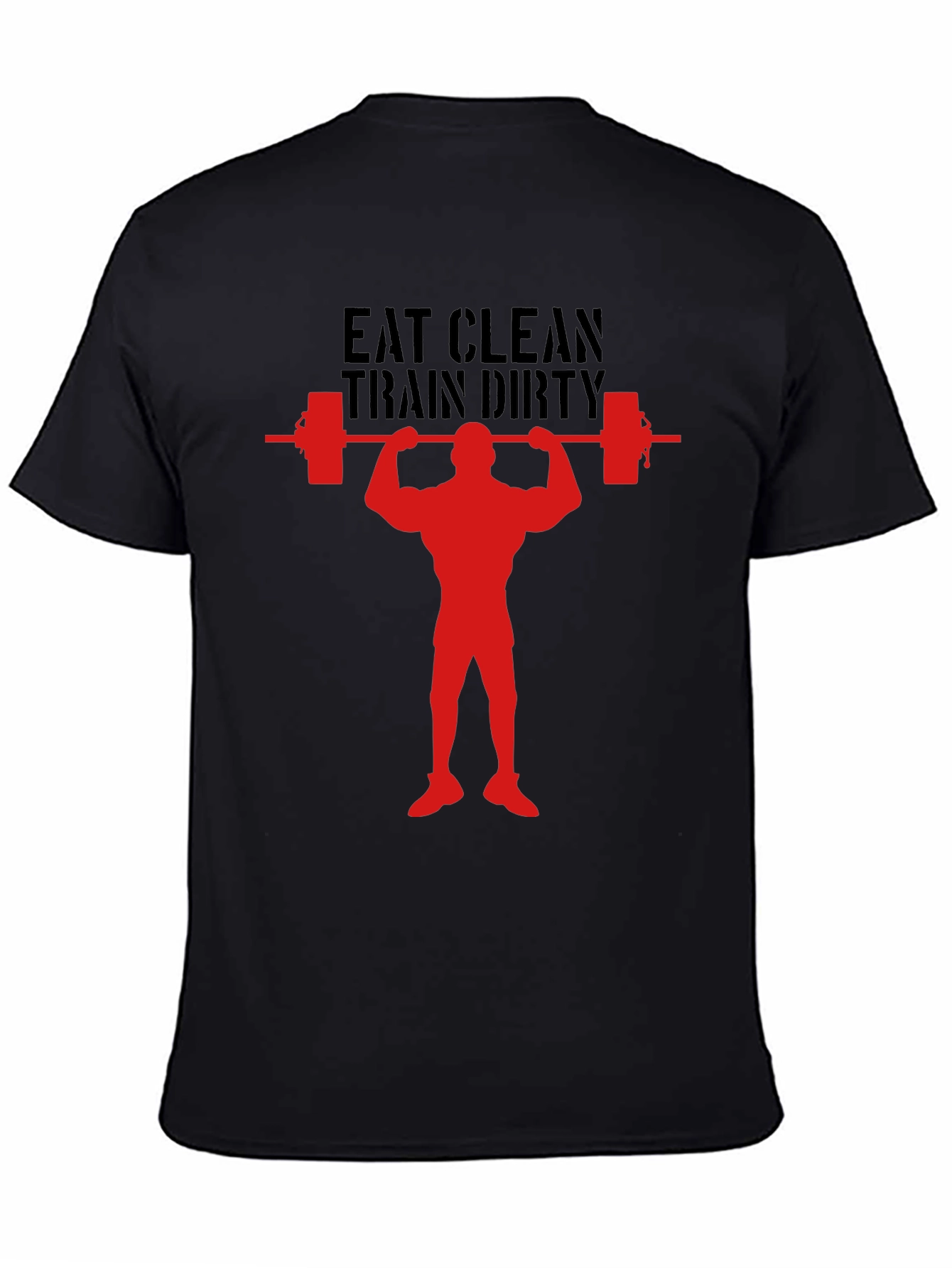 Eat Clean Train Dirty Graphic Tee - Bodybuilding T-Shirt