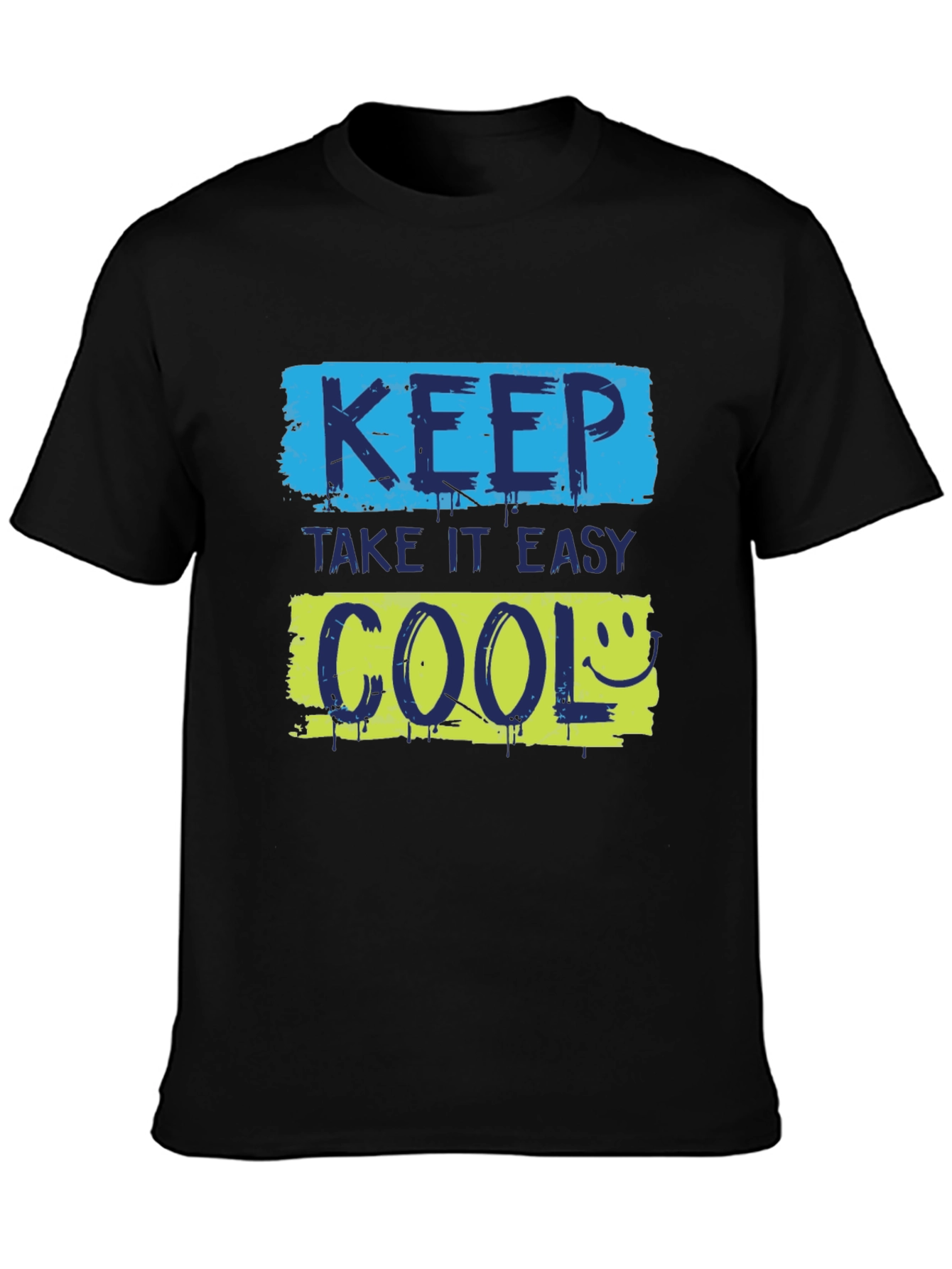 Keep Cool Graphic Tee - Trendy Black T-Shirt