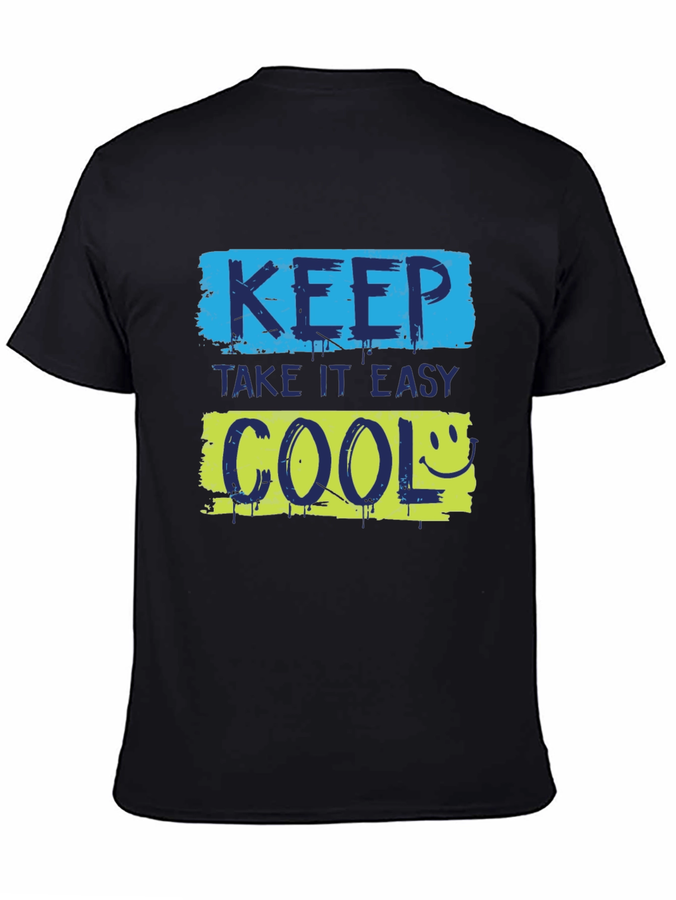 Keep Cool Graphic Tee - Trendy Black T-Shirt