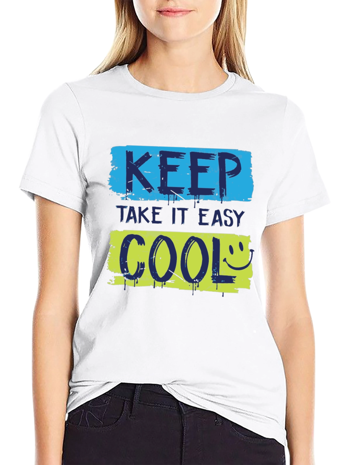 Keep Cool Graphic Tee - Trendy Black T-Shirt