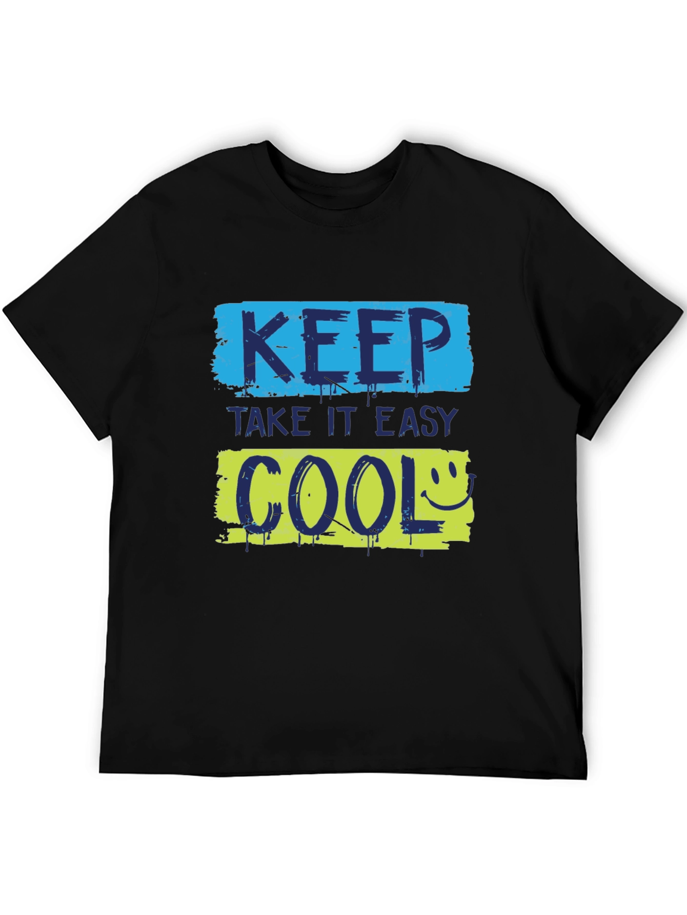 Keep Cool Graphic Tee - Trendy Black T-Shirt