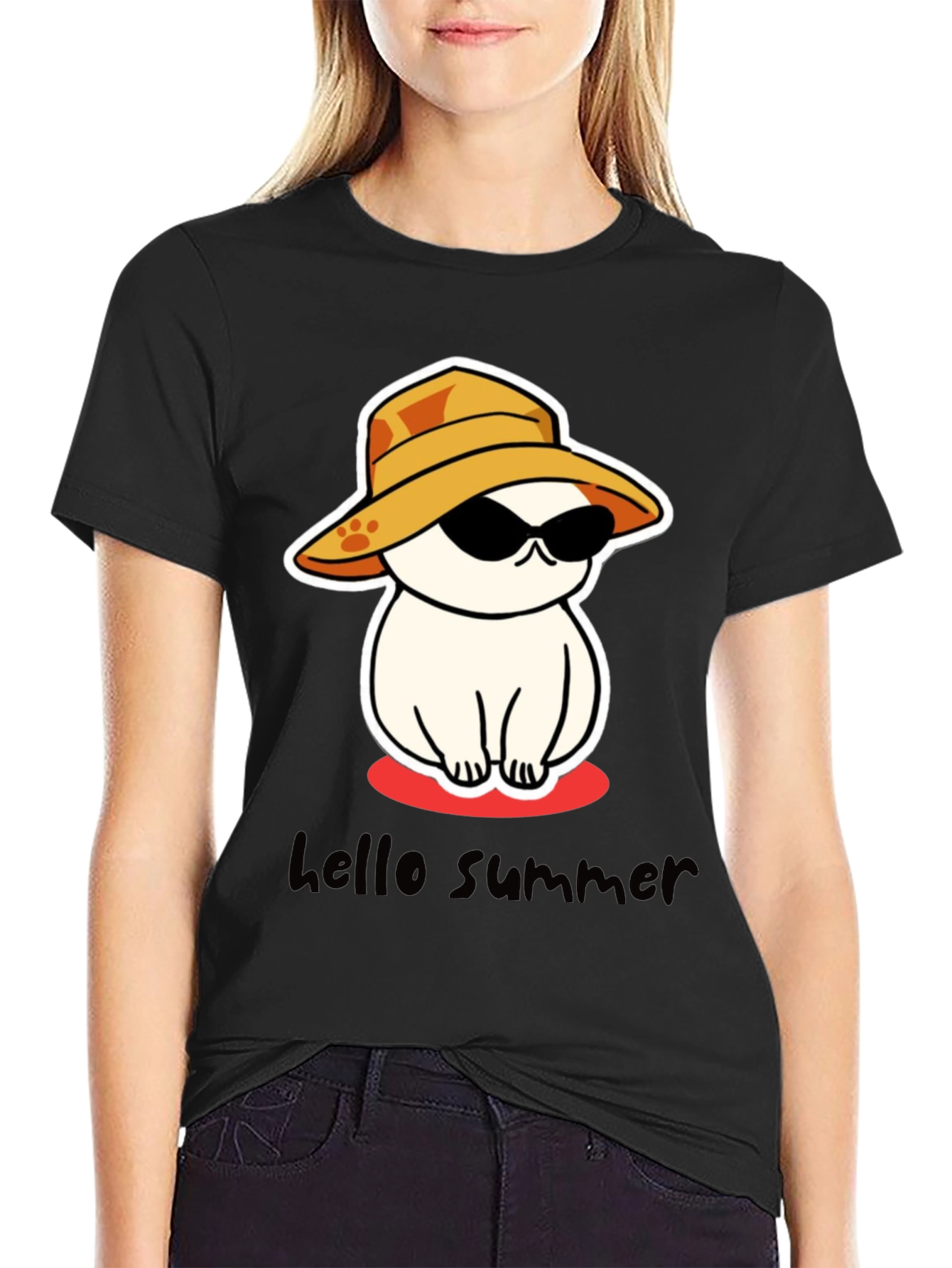 Summer Cat T-Shirt - Cool & Casual Graphic Tee