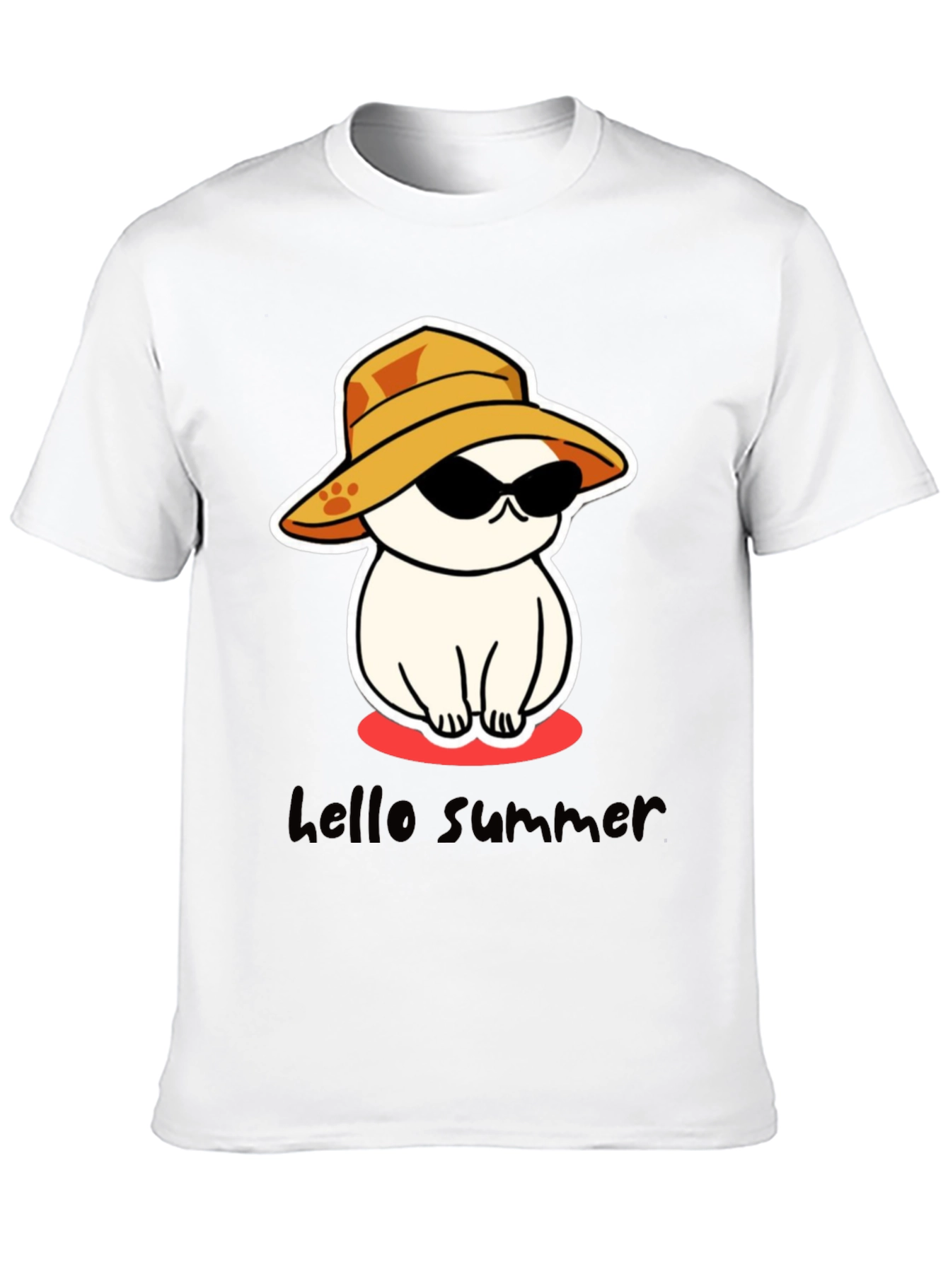 Summer Cat T-Shirt - Cool & Casual Graphic Tee