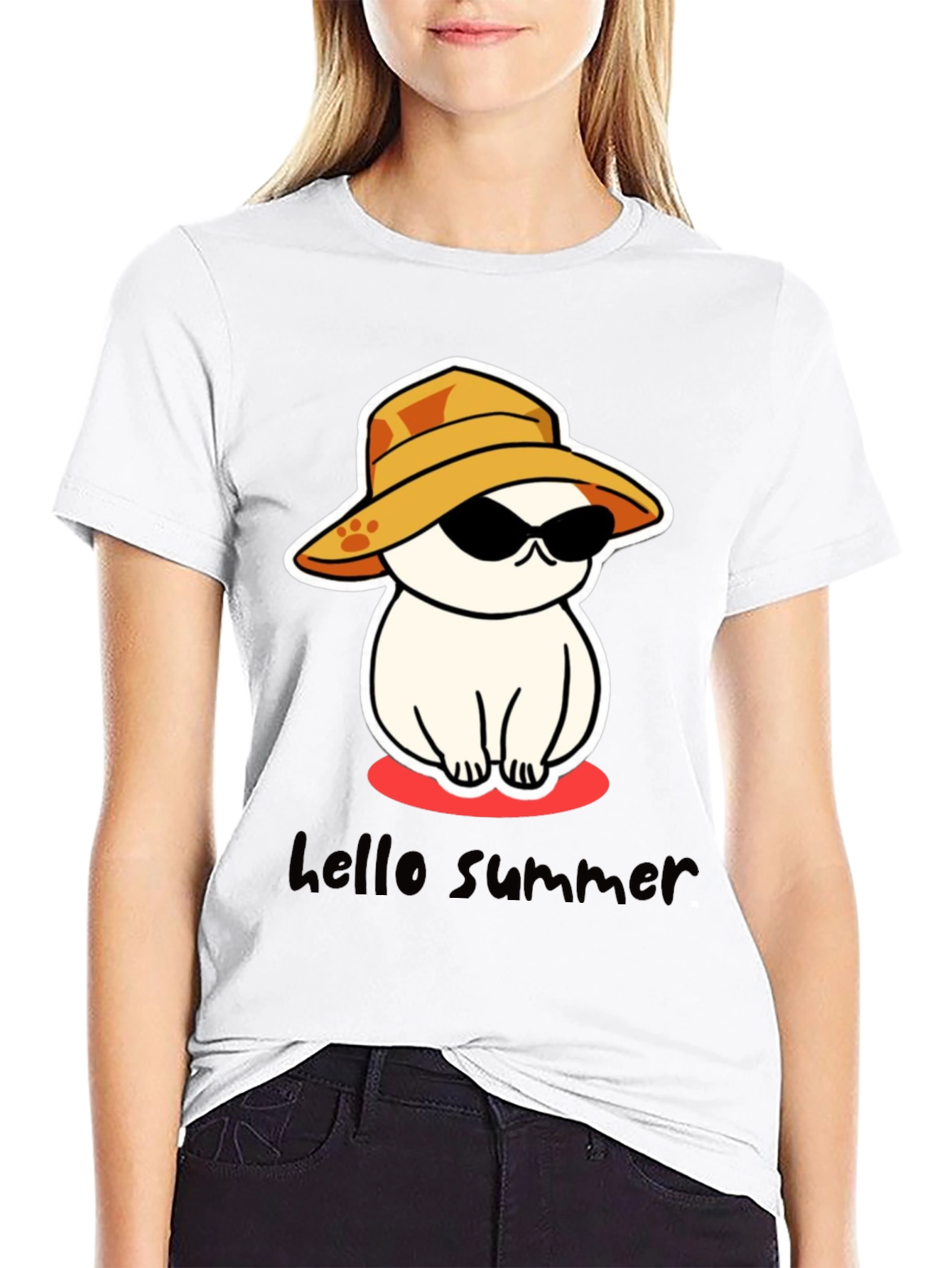 Summer Cat T-Shirt - Cool & Casual Graphic Tee
