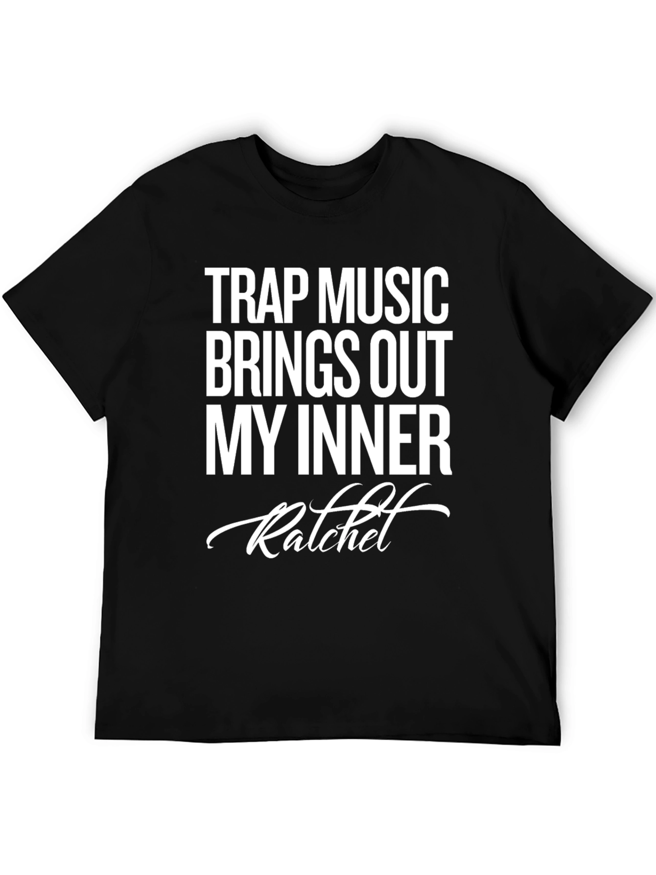 Trap Music Inner Ratchet Graphic Tee - Black