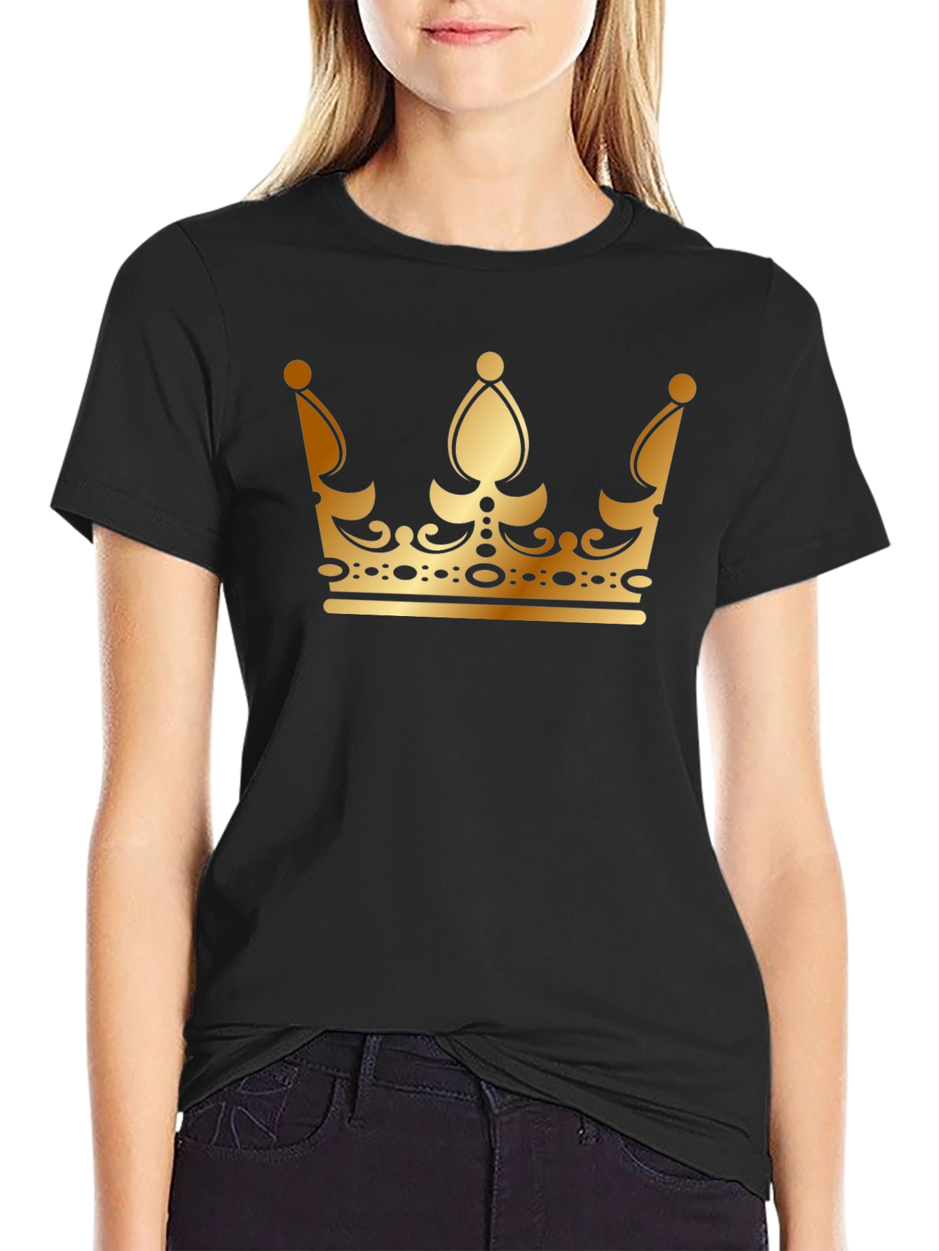 Golden Crown Black T-Shirt