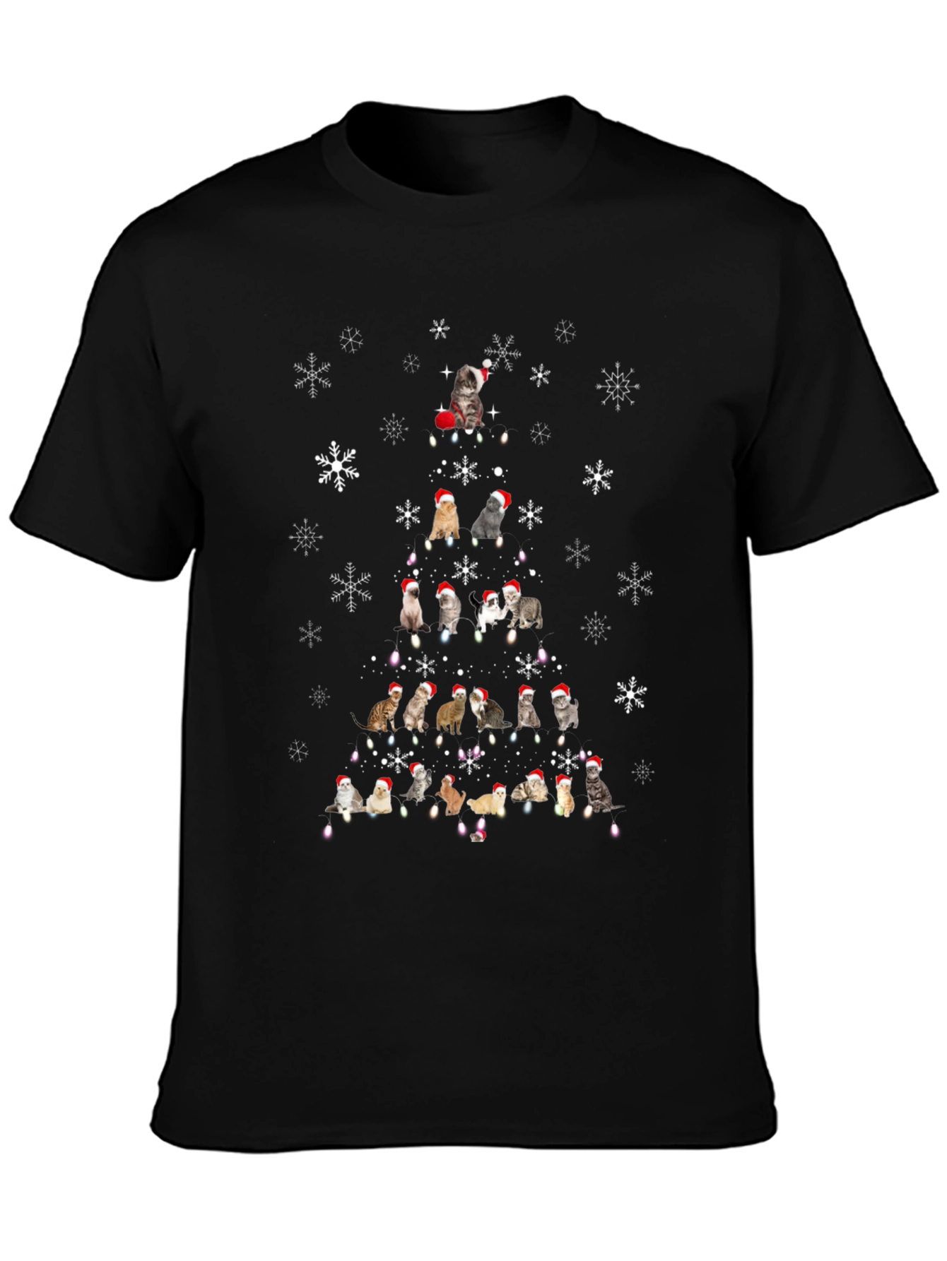 Cat Christmas Tree T-Shirt